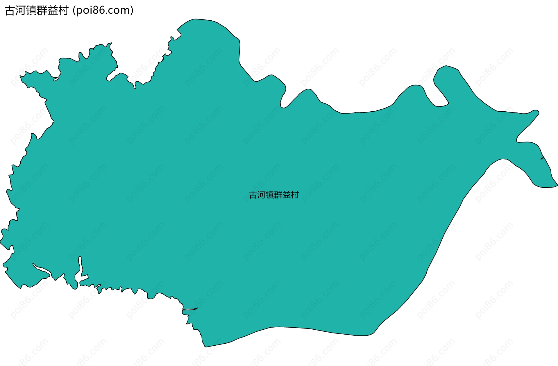 古河镇群益村边界地图