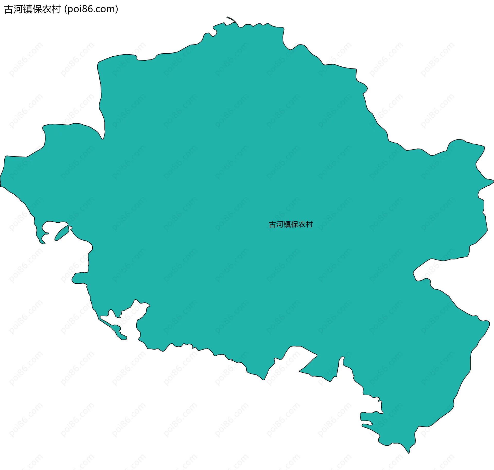 古河镇保农村边界地图