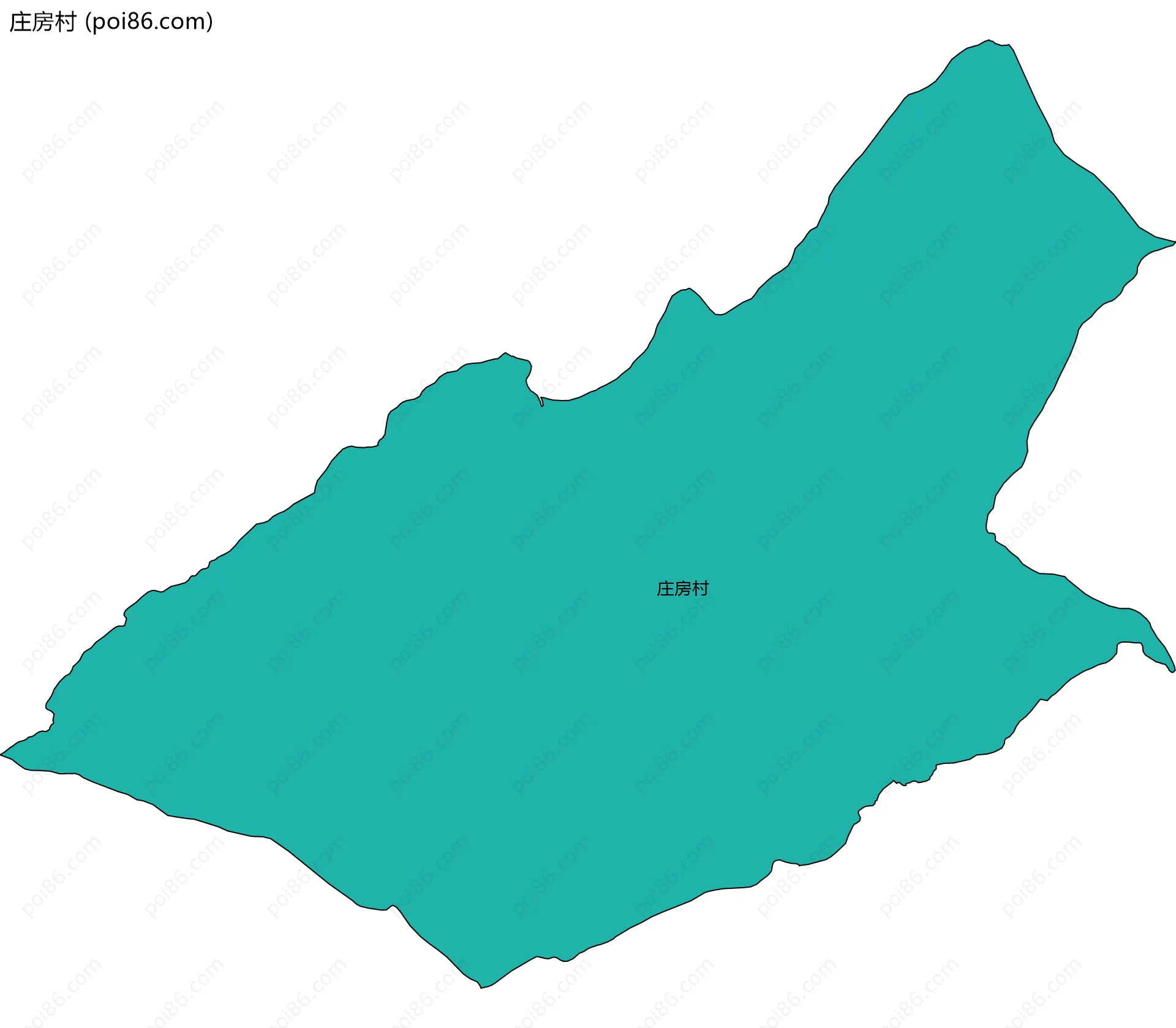 庄房村边界地图