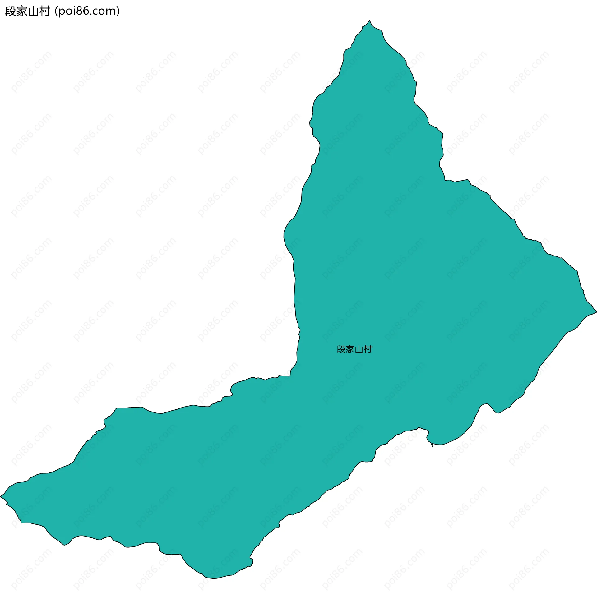 段家山村边界地图