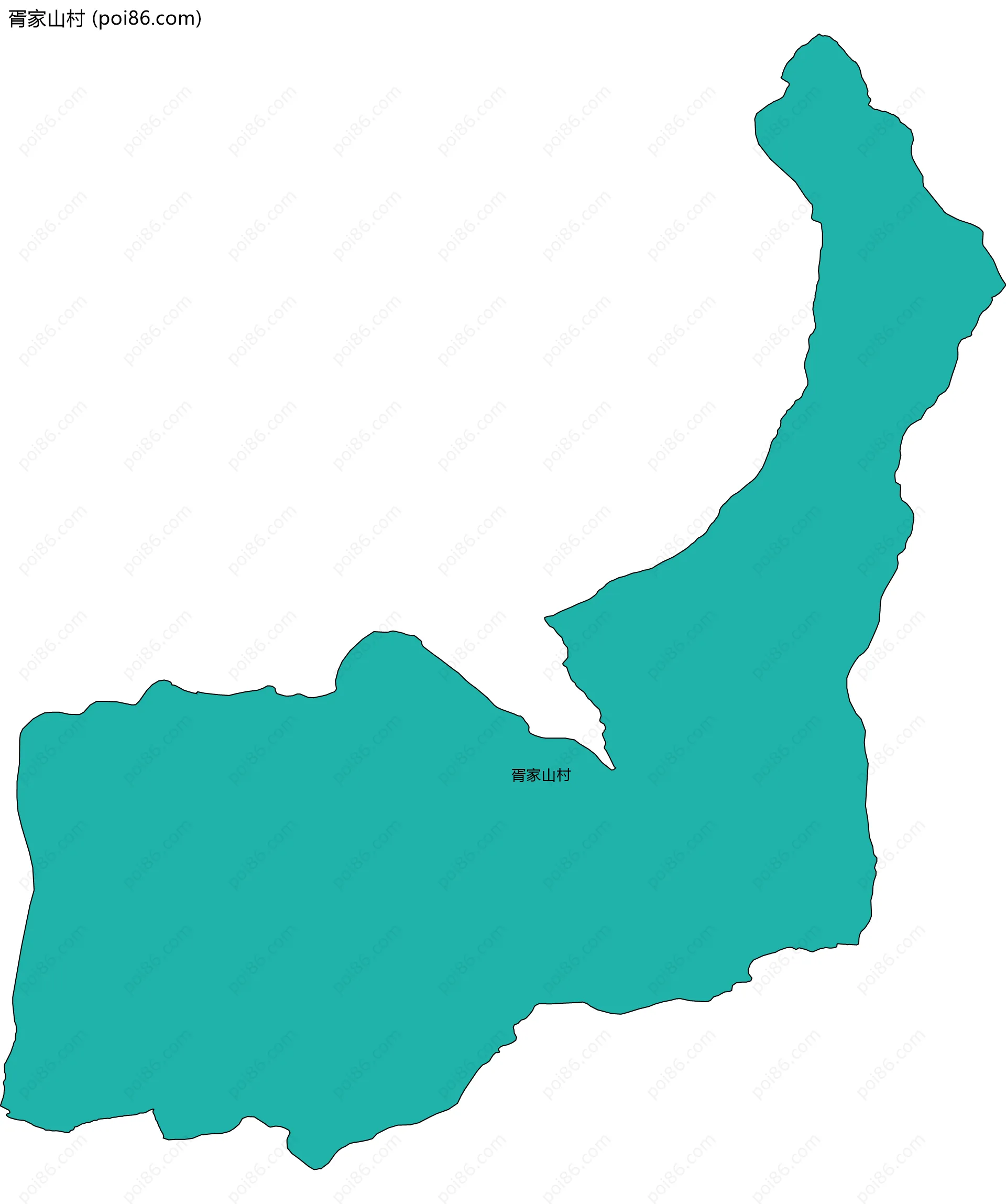 胥家山村边界地图