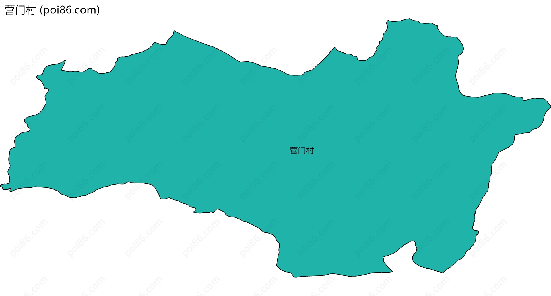 营门村边界地图