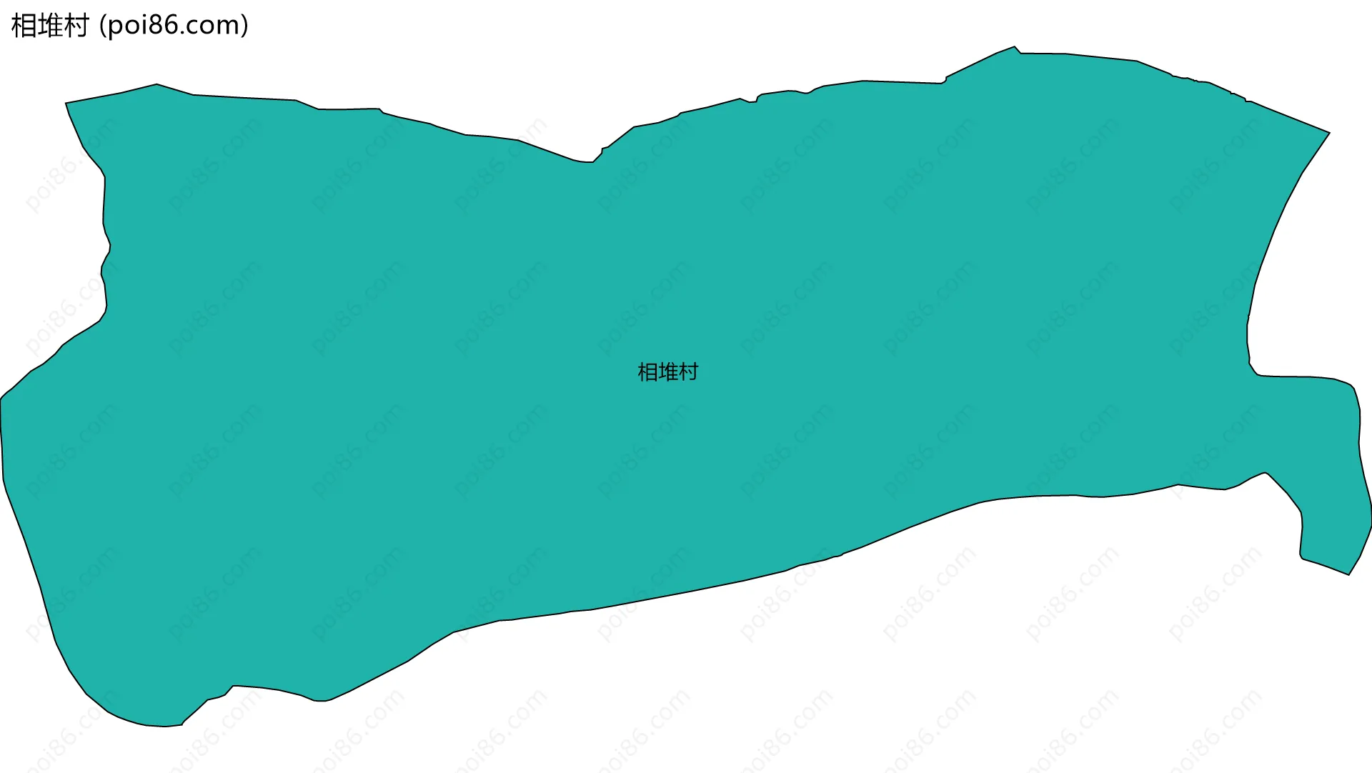 相堆村边界地图