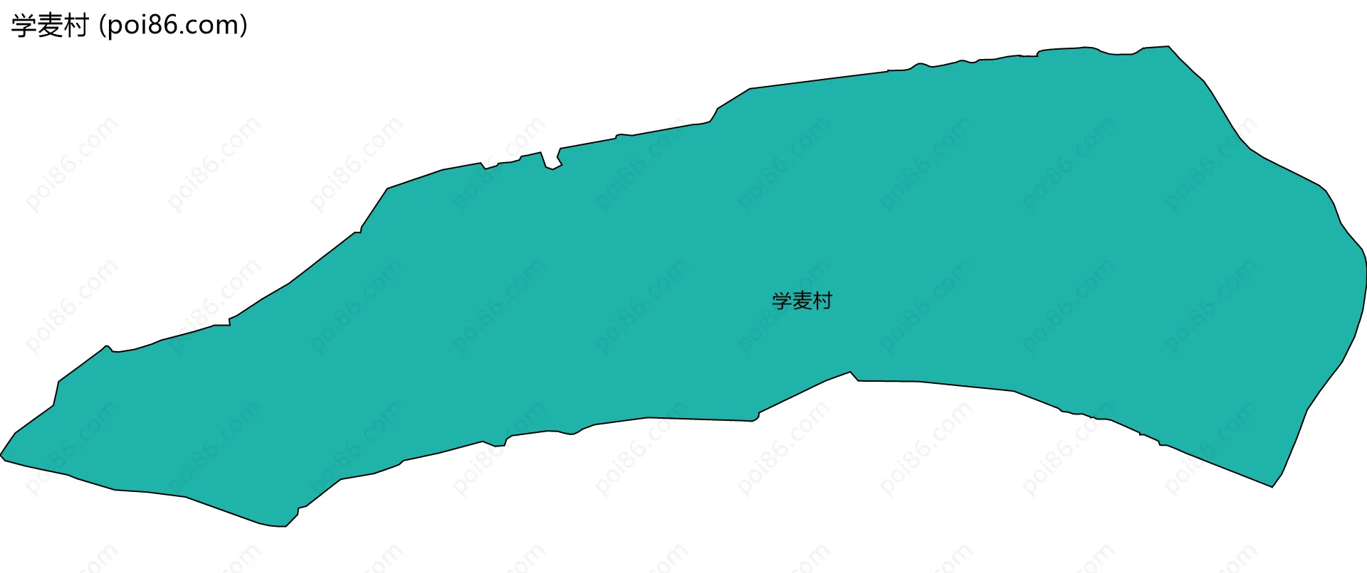 学麦村边界地图