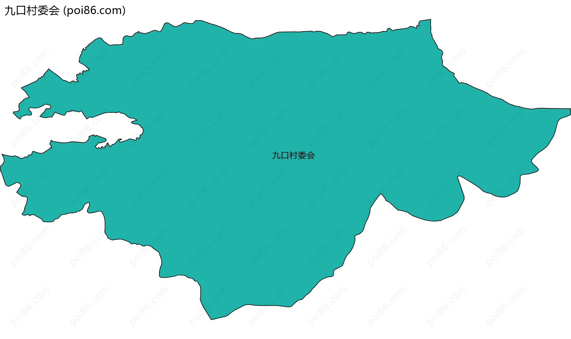 九口村委会边界地图