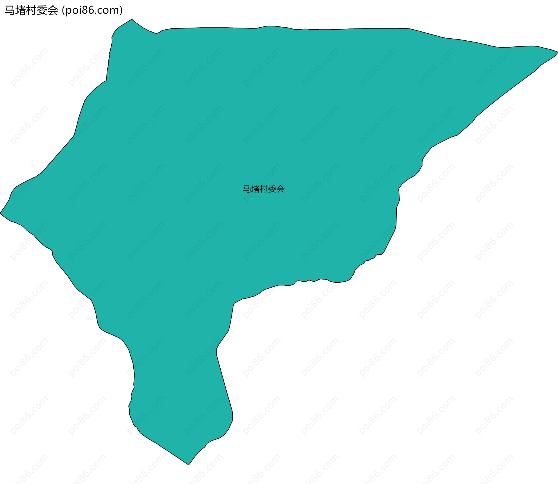 马堵村委会边界地图