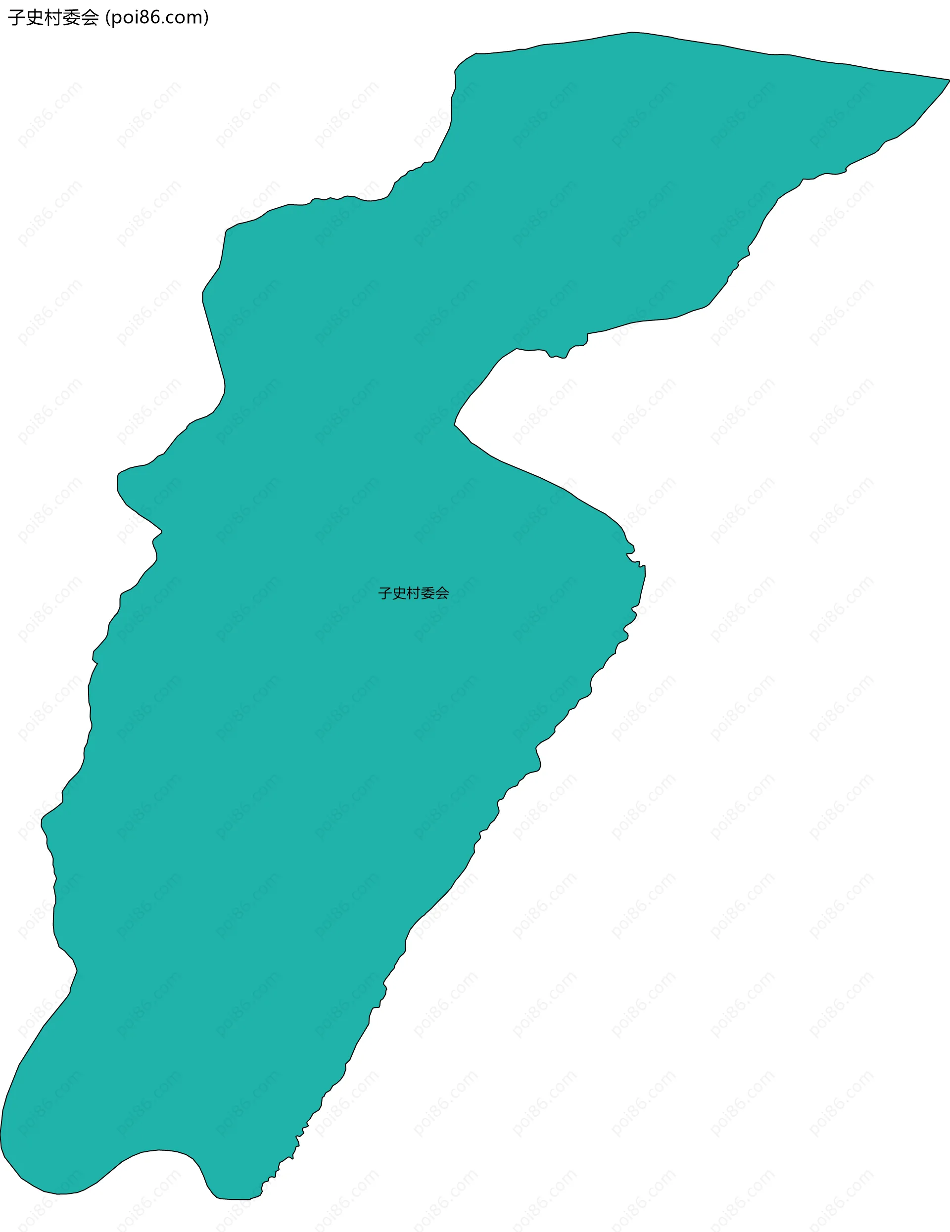 子史村委会边界地图