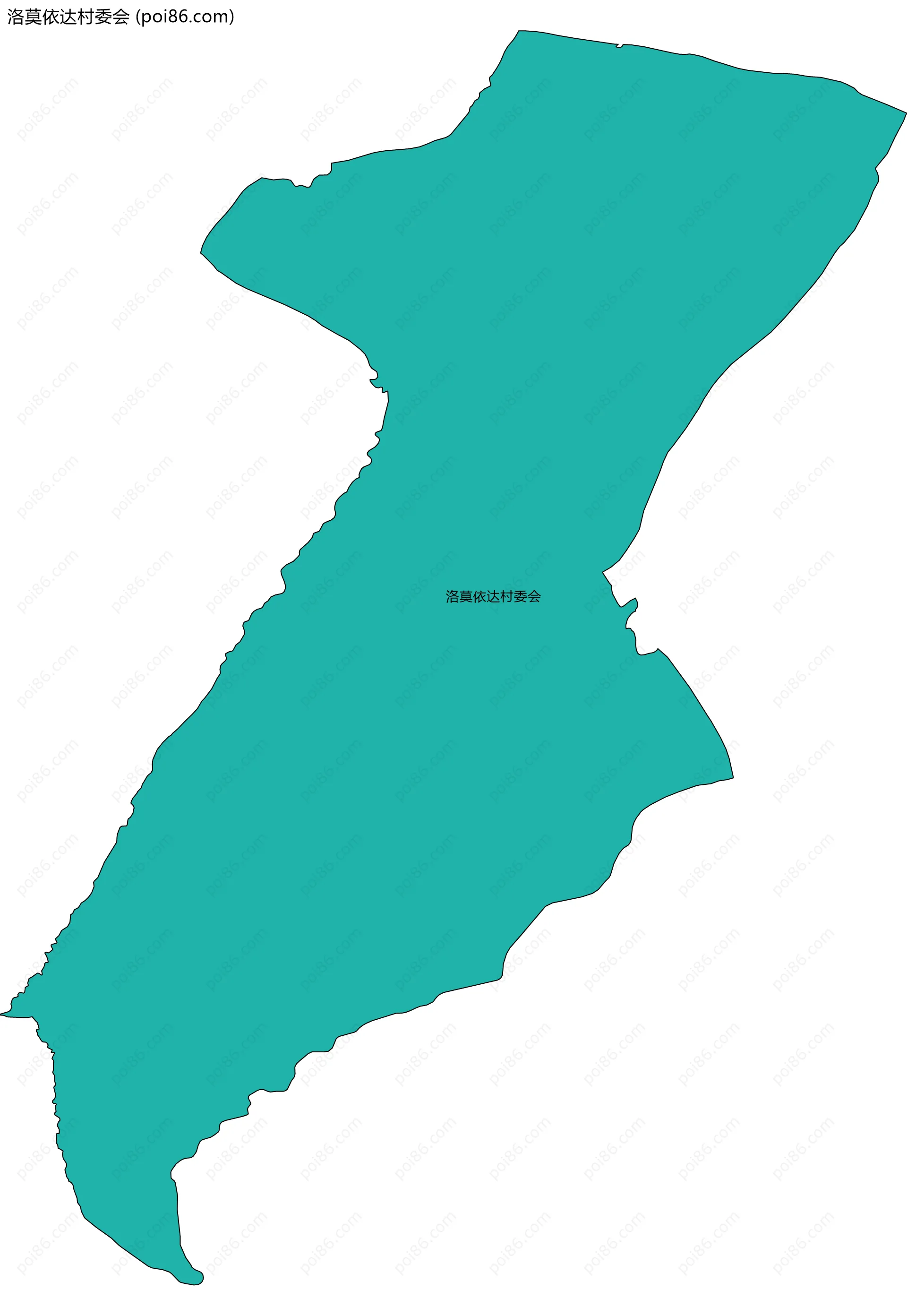 洛莫依达村委会边界地图