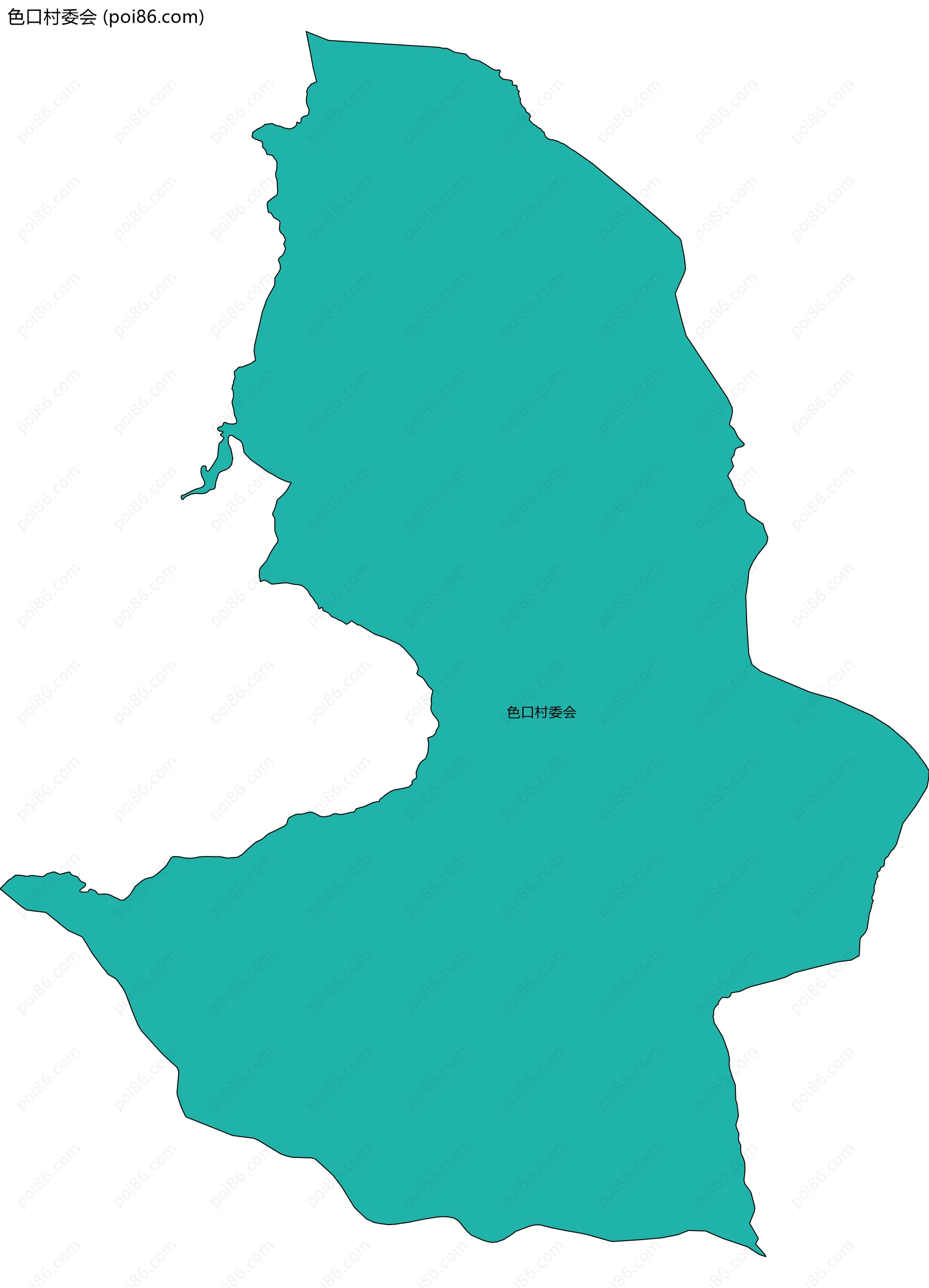 色口村委会边界地图