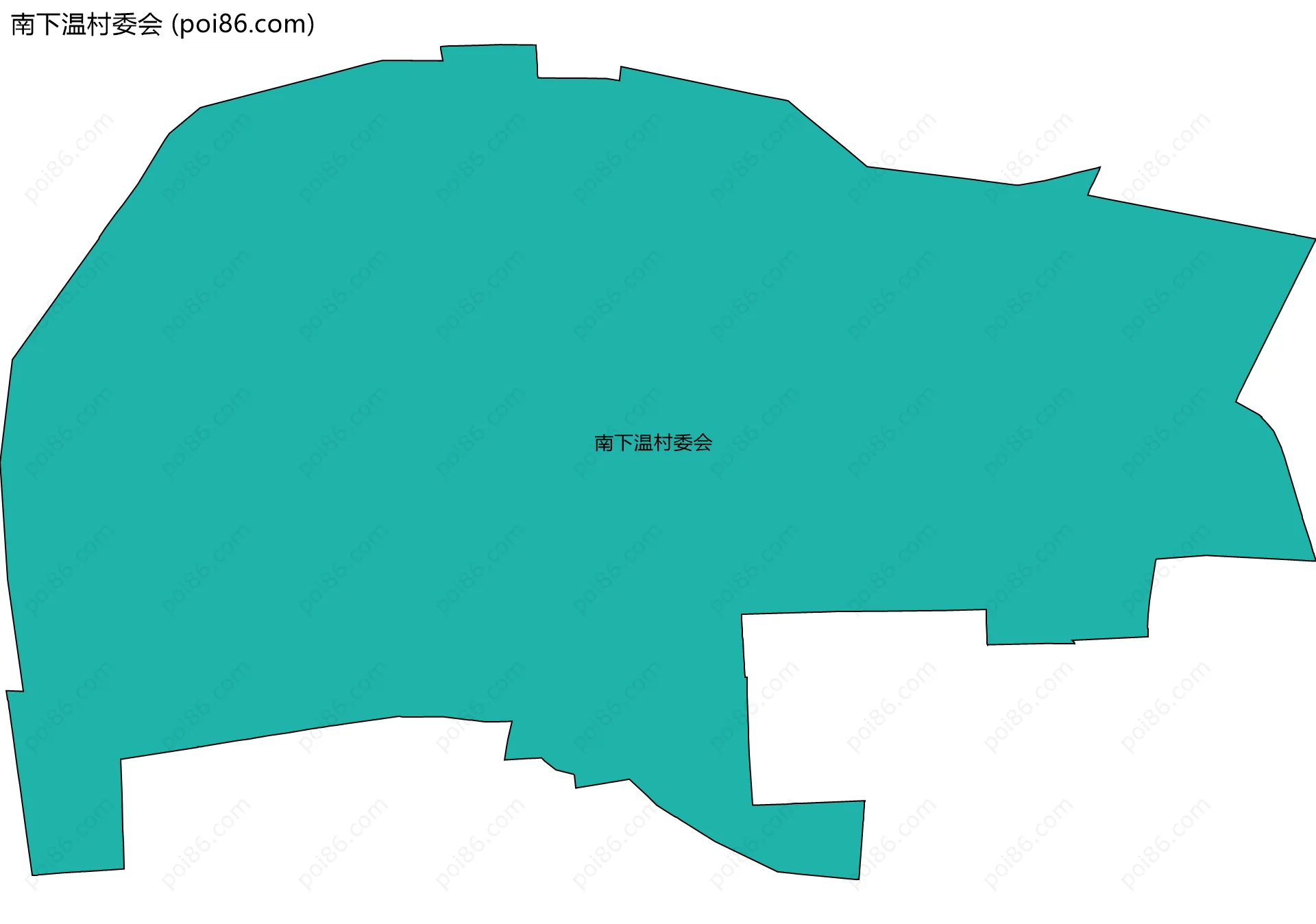 南下温村委会边界地图
