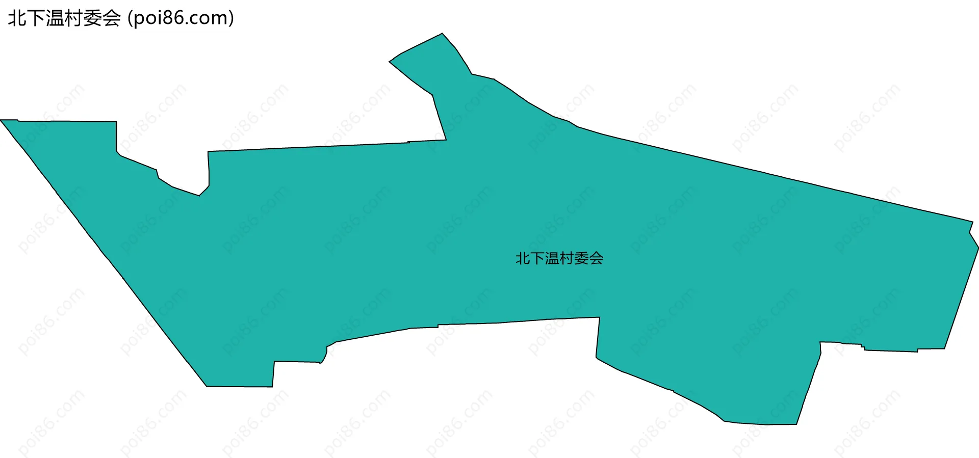 北下温村委会边界地图
