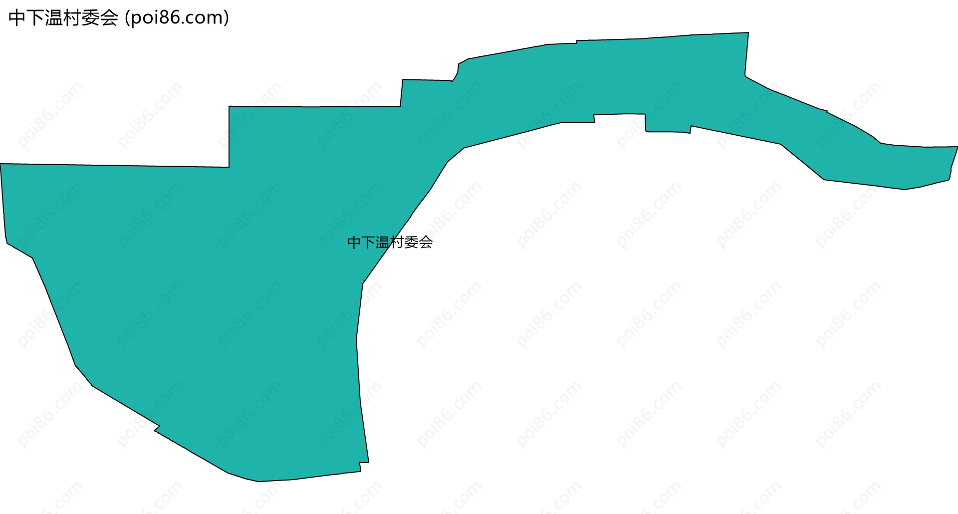 中下温村委会边界地图