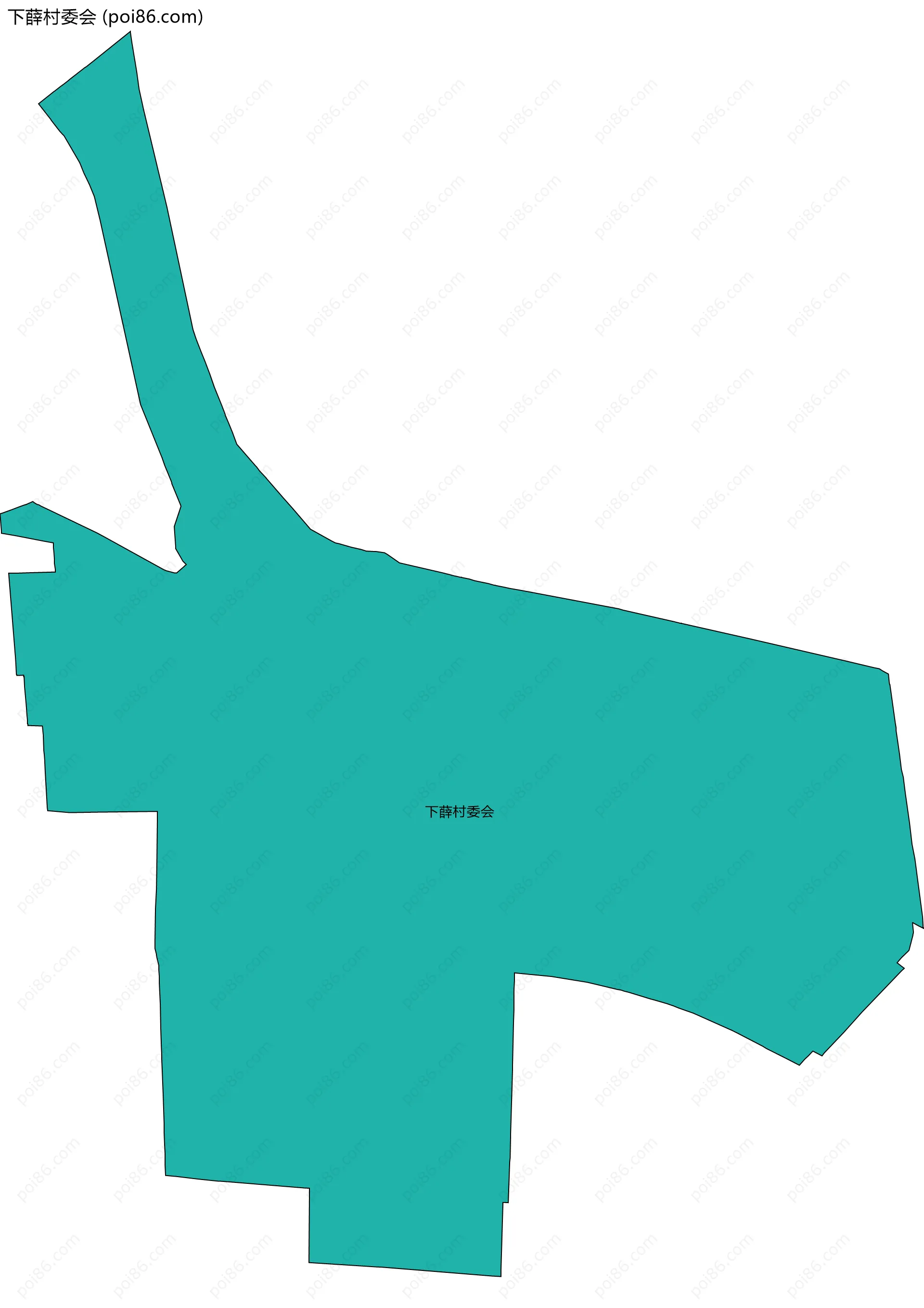 下薛村委会边界地图