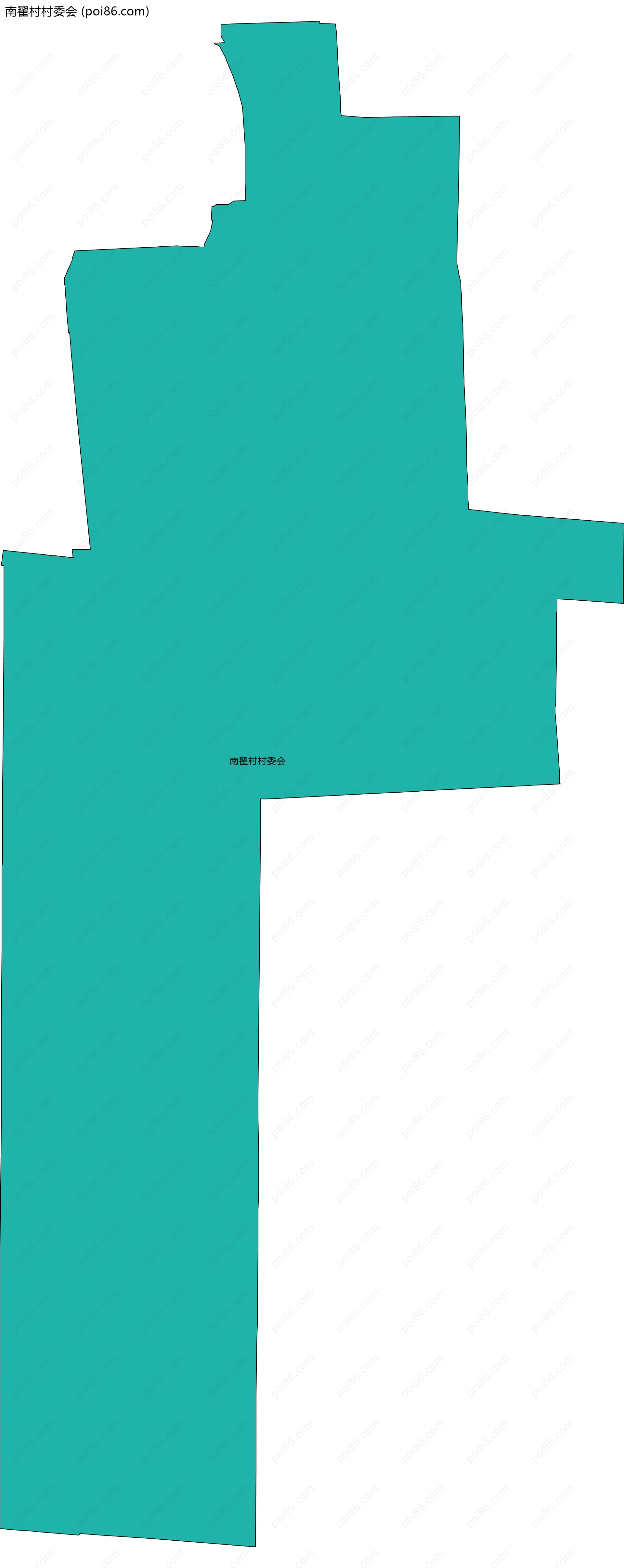 南翟村村委会边界地图