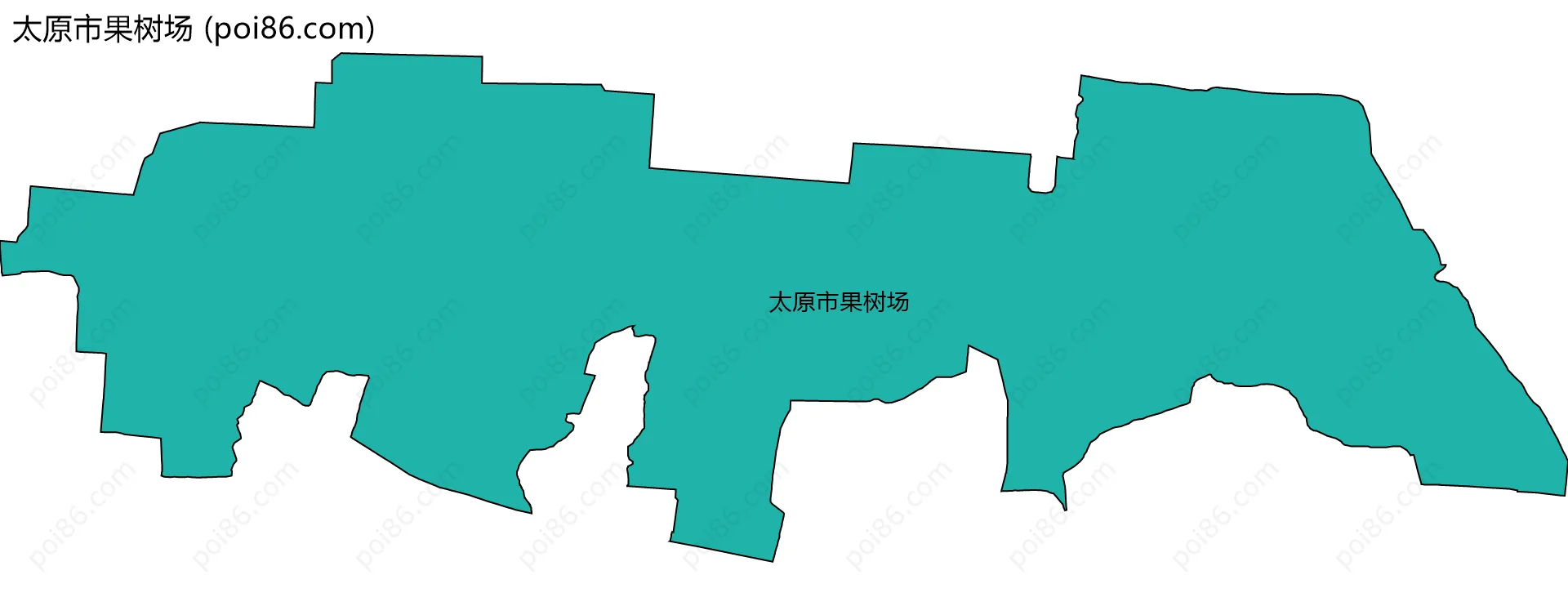 太原市果树场边界地图