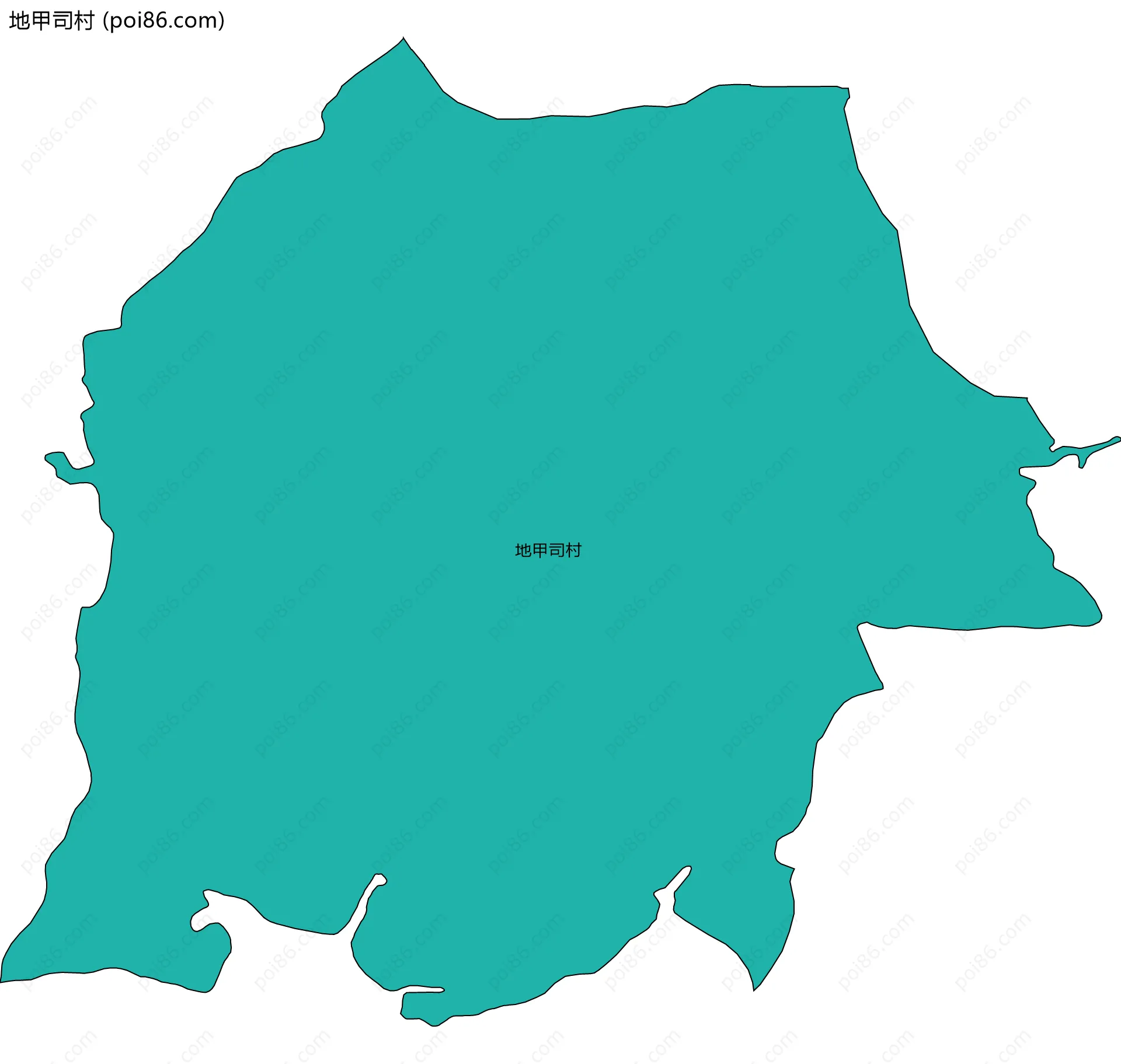 地甲司村边界地图