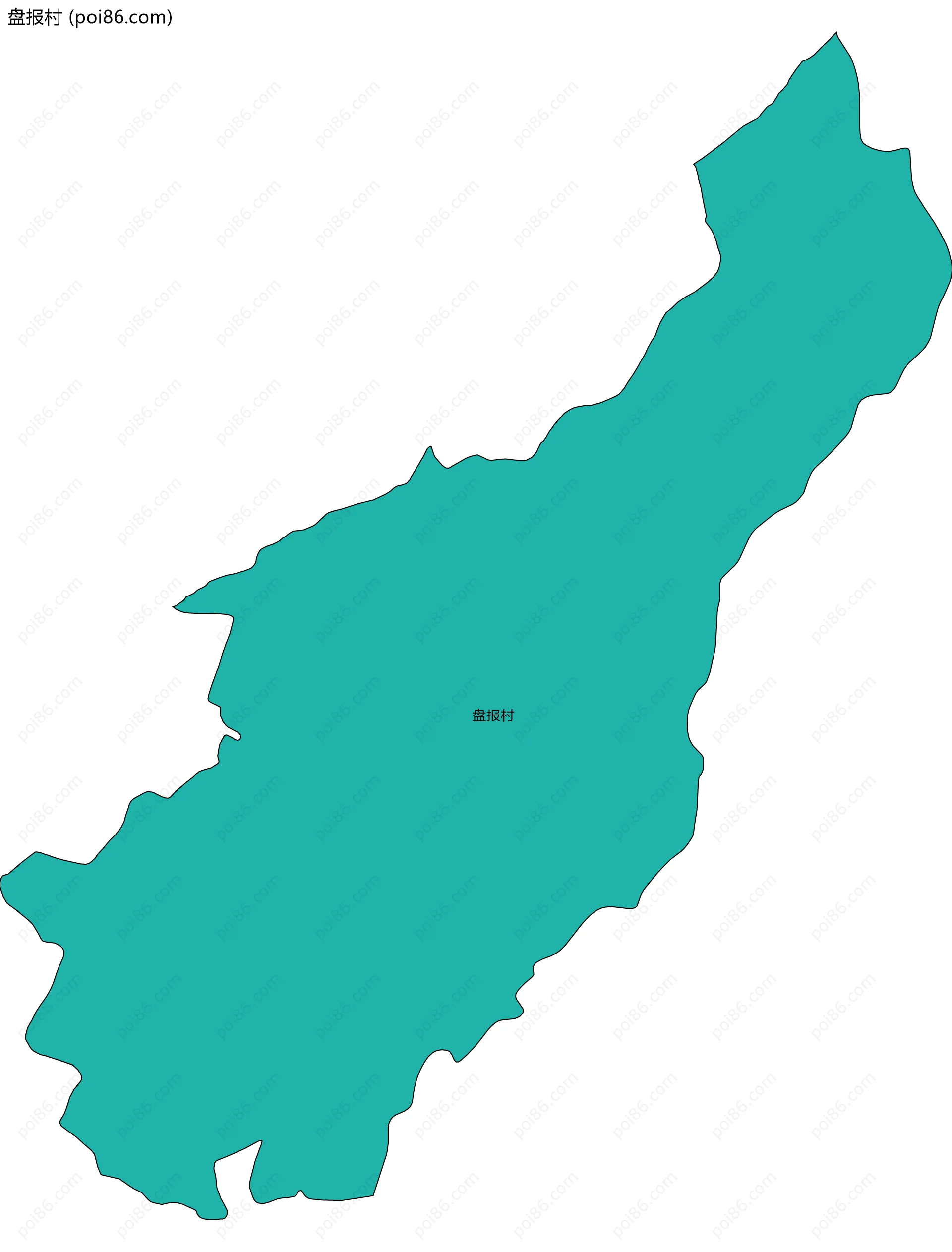 盘报村边界地图