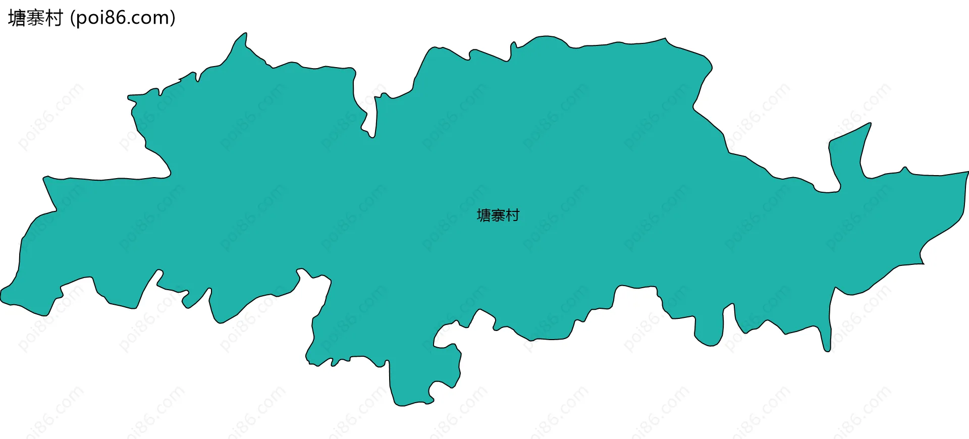 塘寨村边界地图