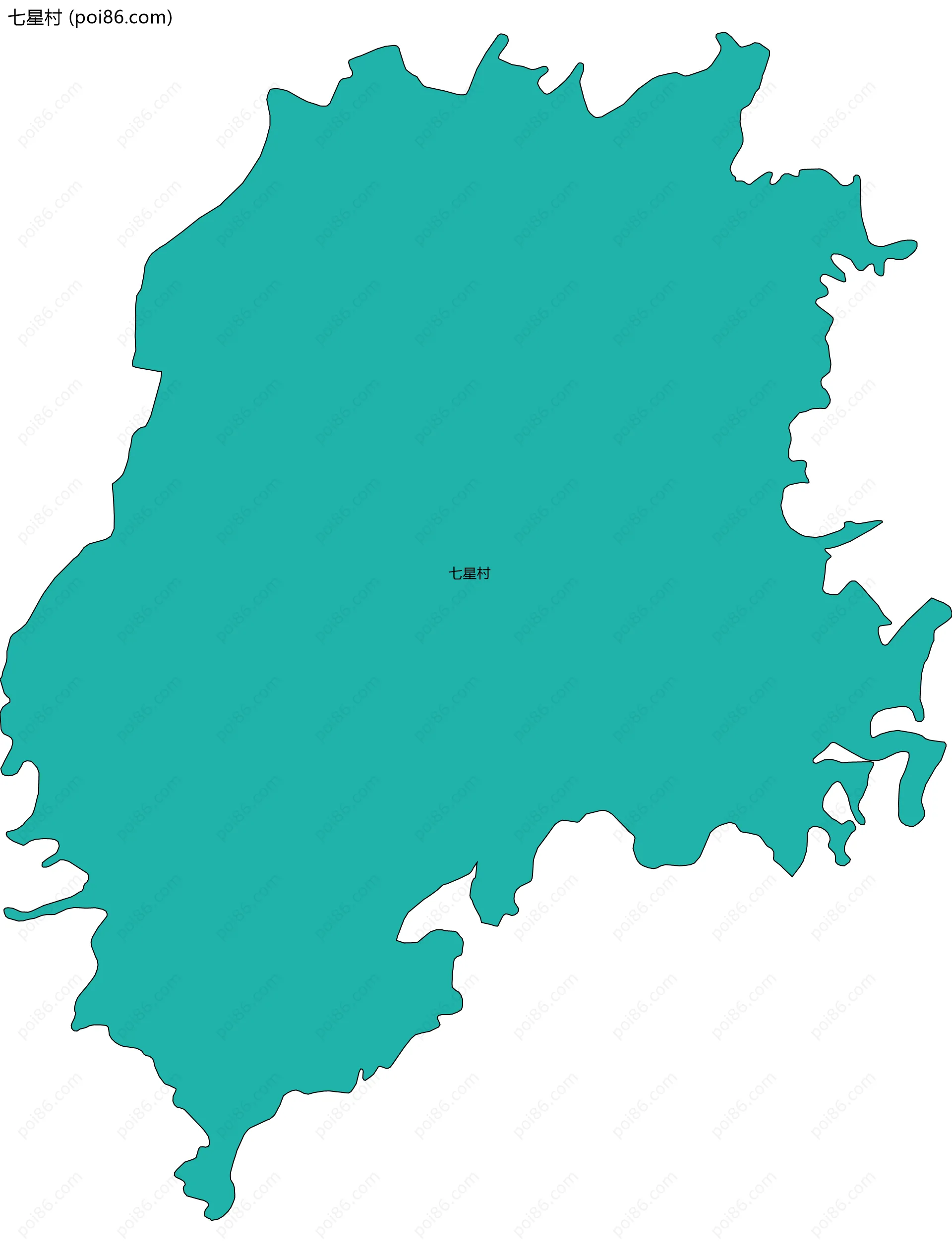 七星村边界地图