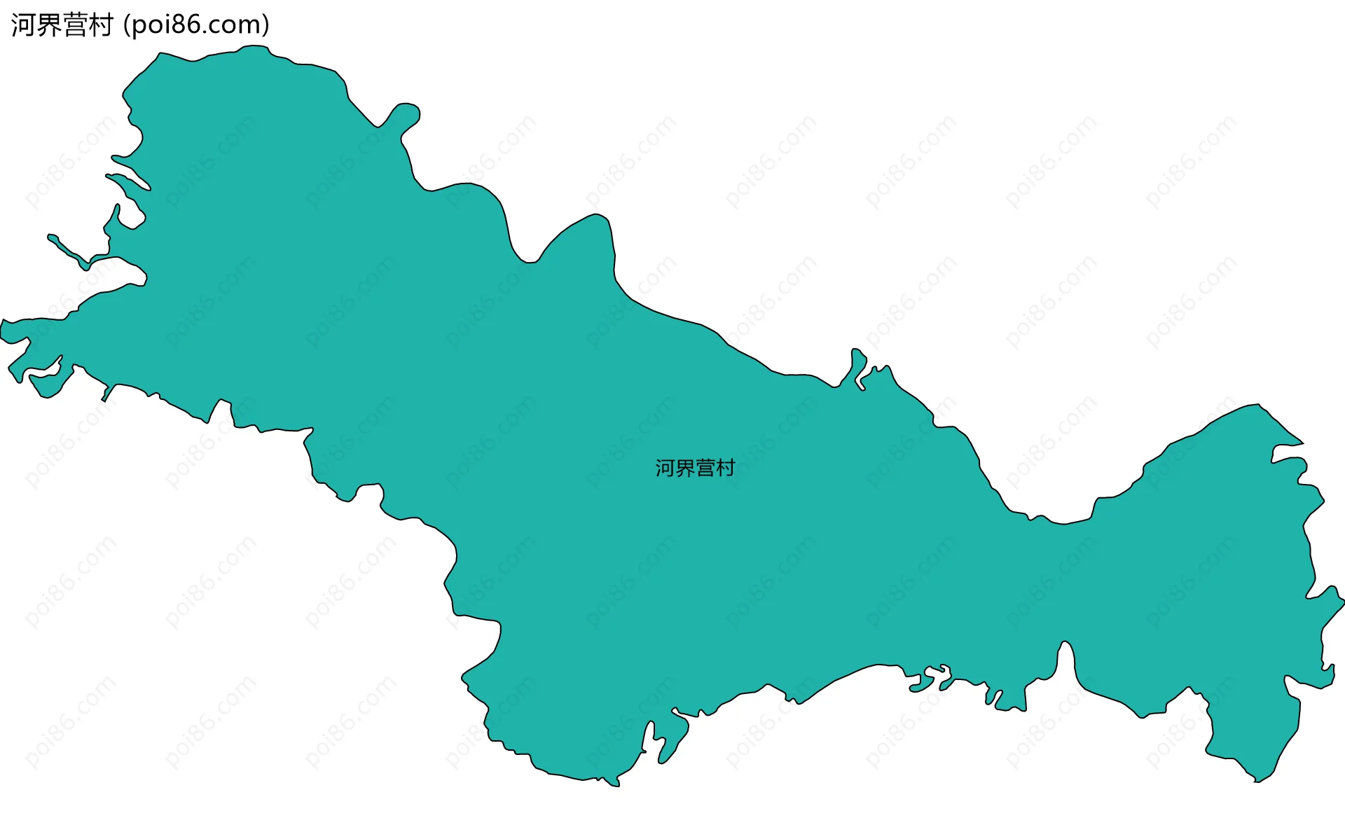 河界营村边界地图