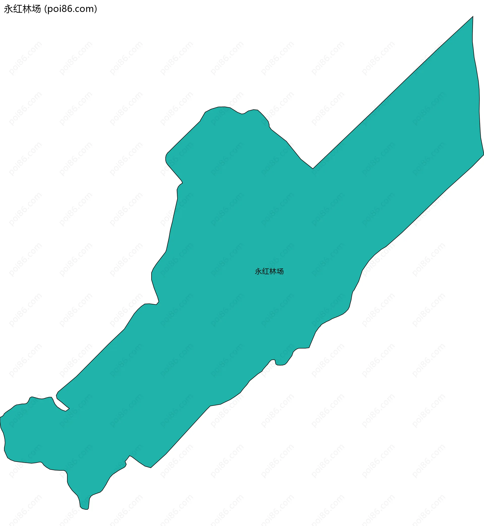 永红林场边界地图