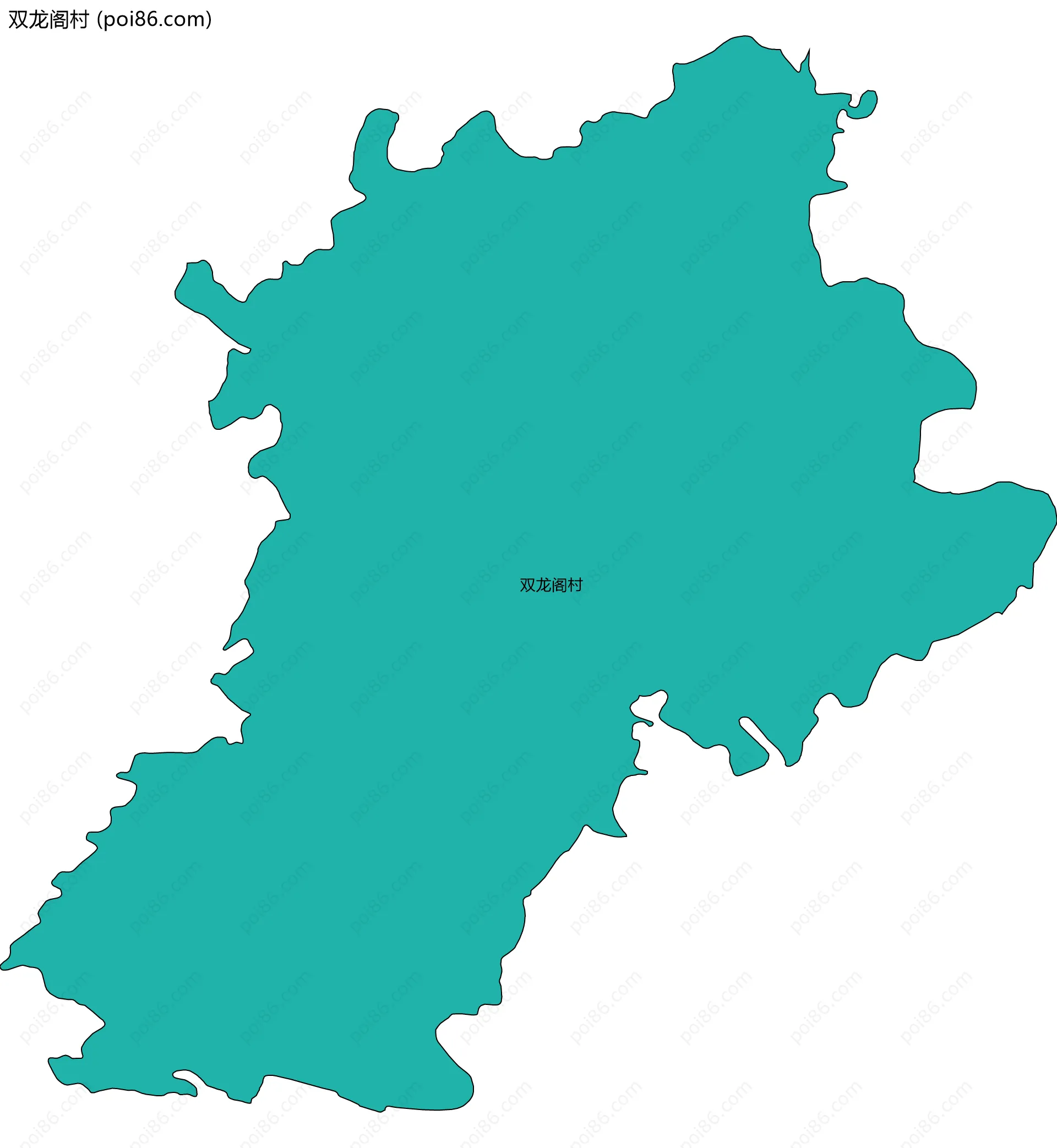 双龙阁村边界地图