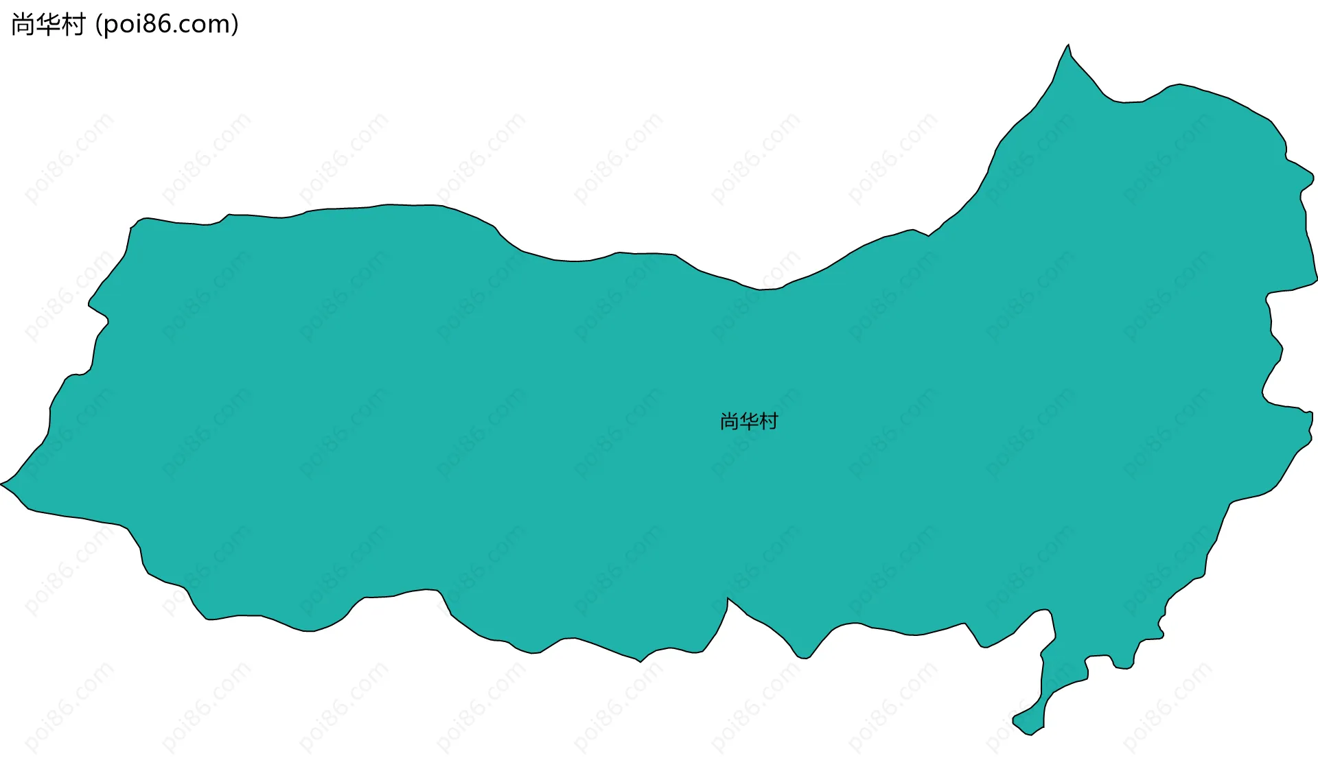 尚华村边界地图