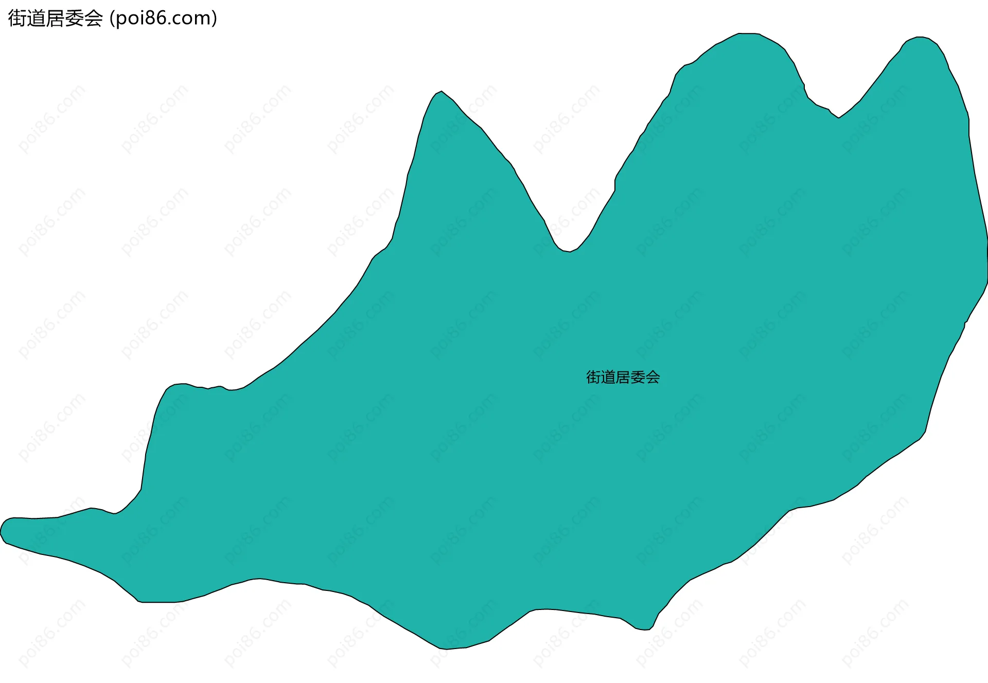 街道居委会边界地图