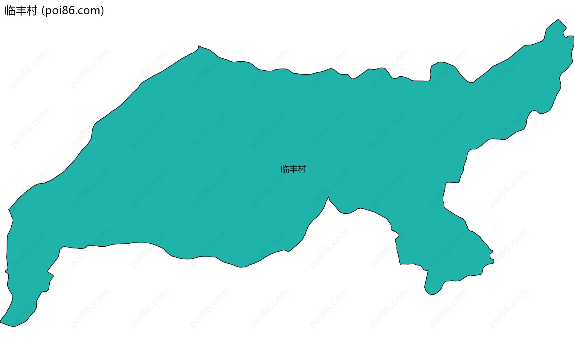 临丰村边界地图