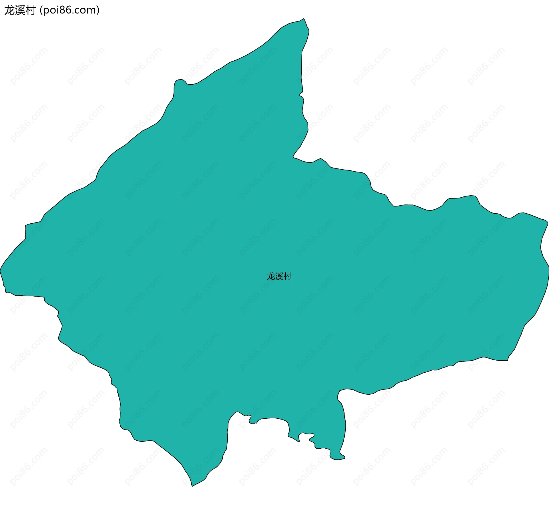 龙溪村边界地图