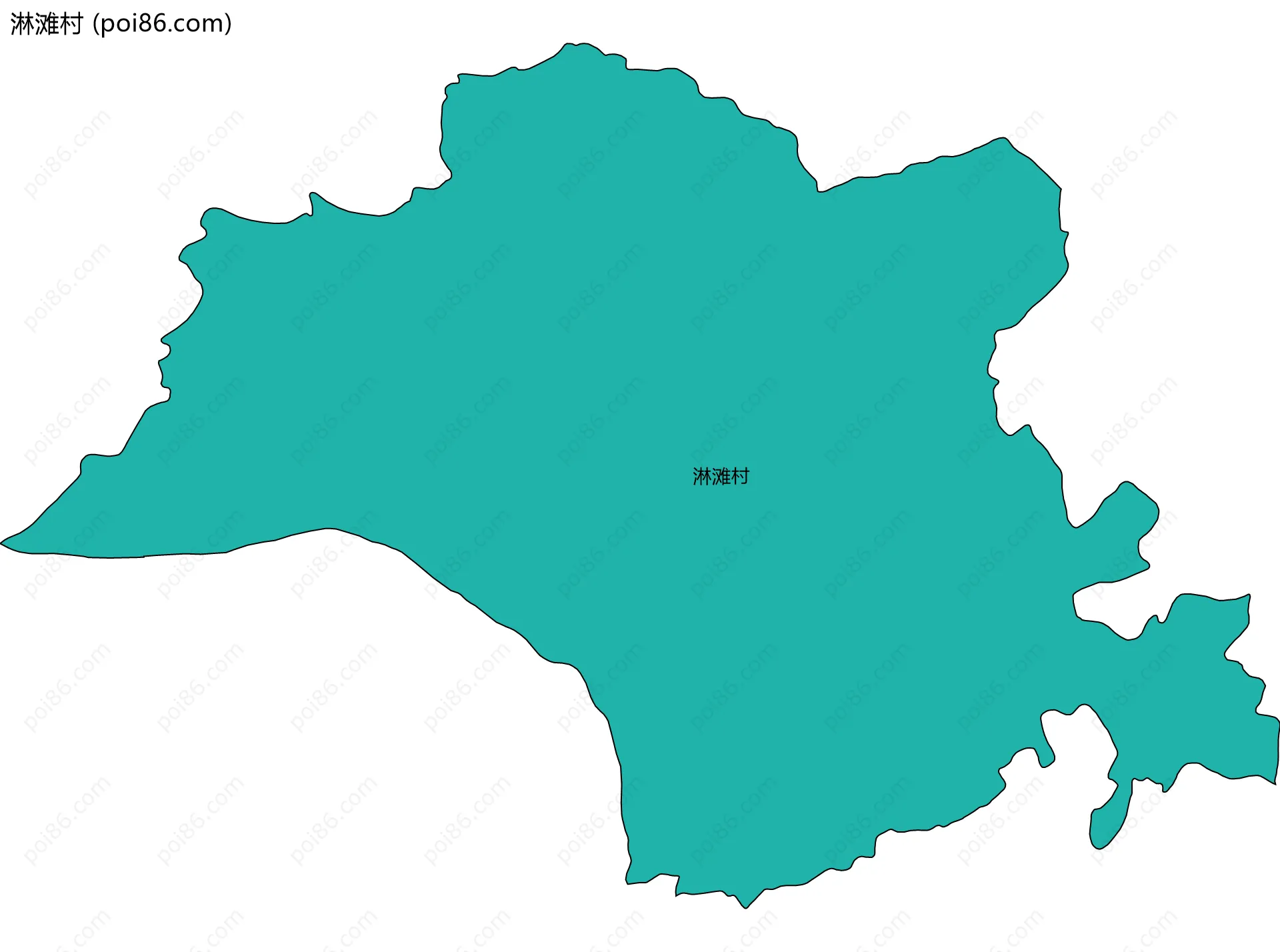 淋滩村边界地图