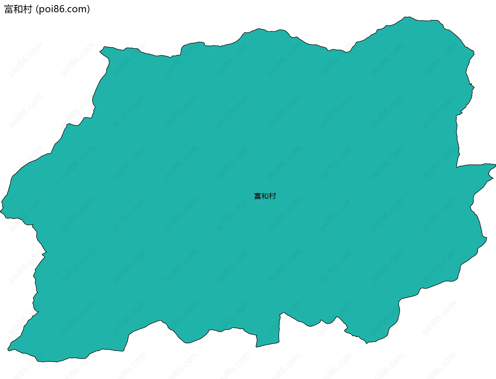 富和村边界地图