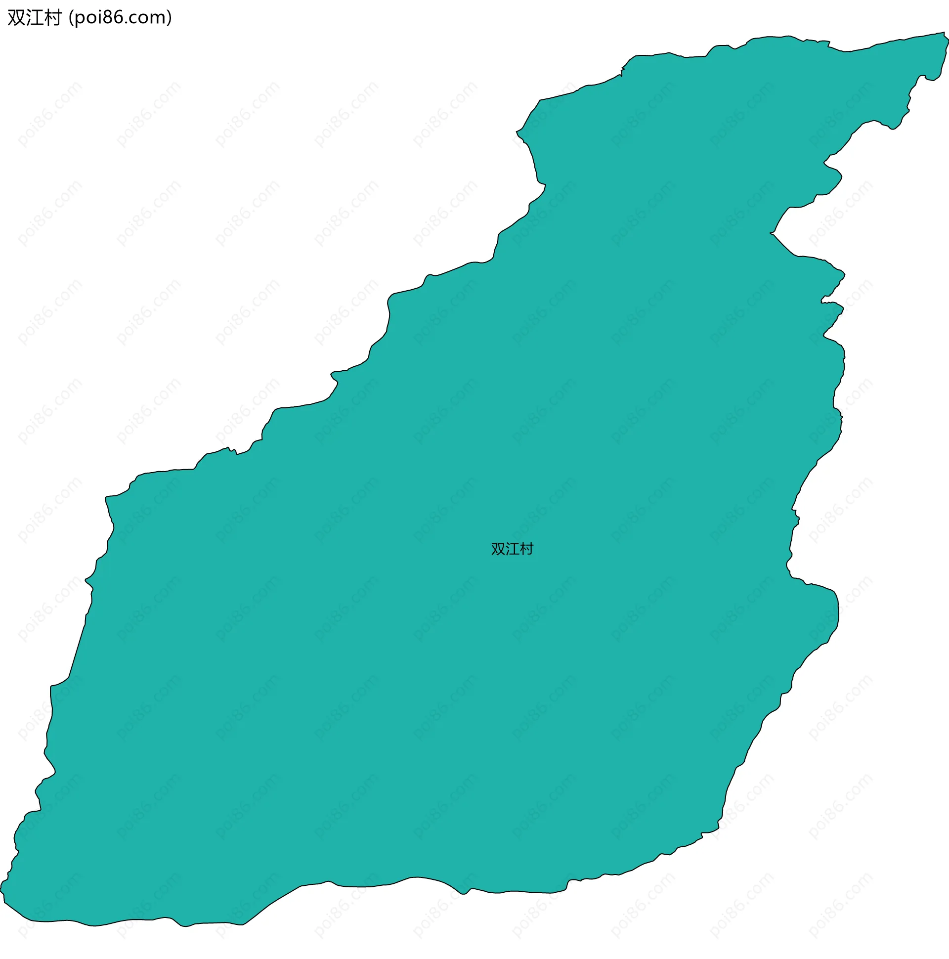 双江村边界地图