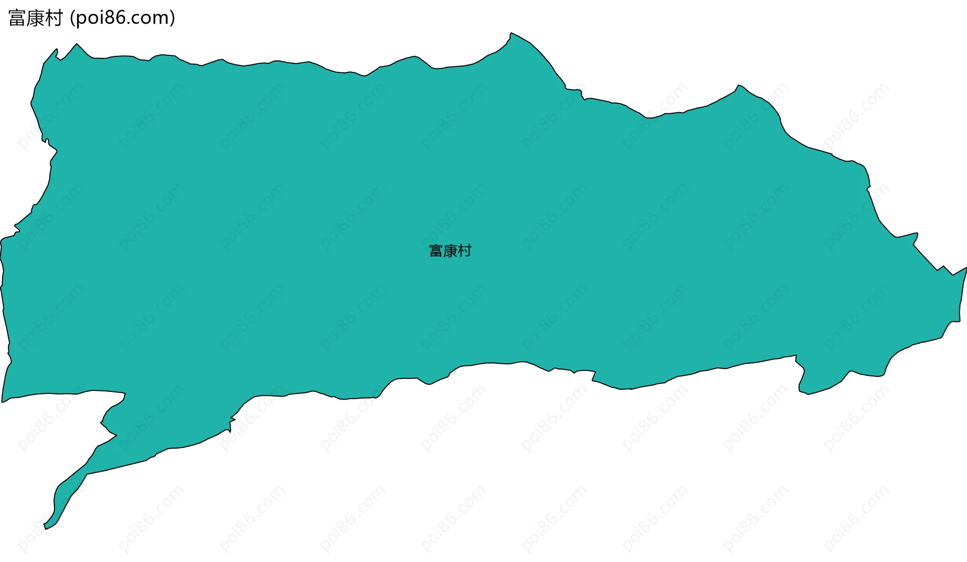 富康村边界地图