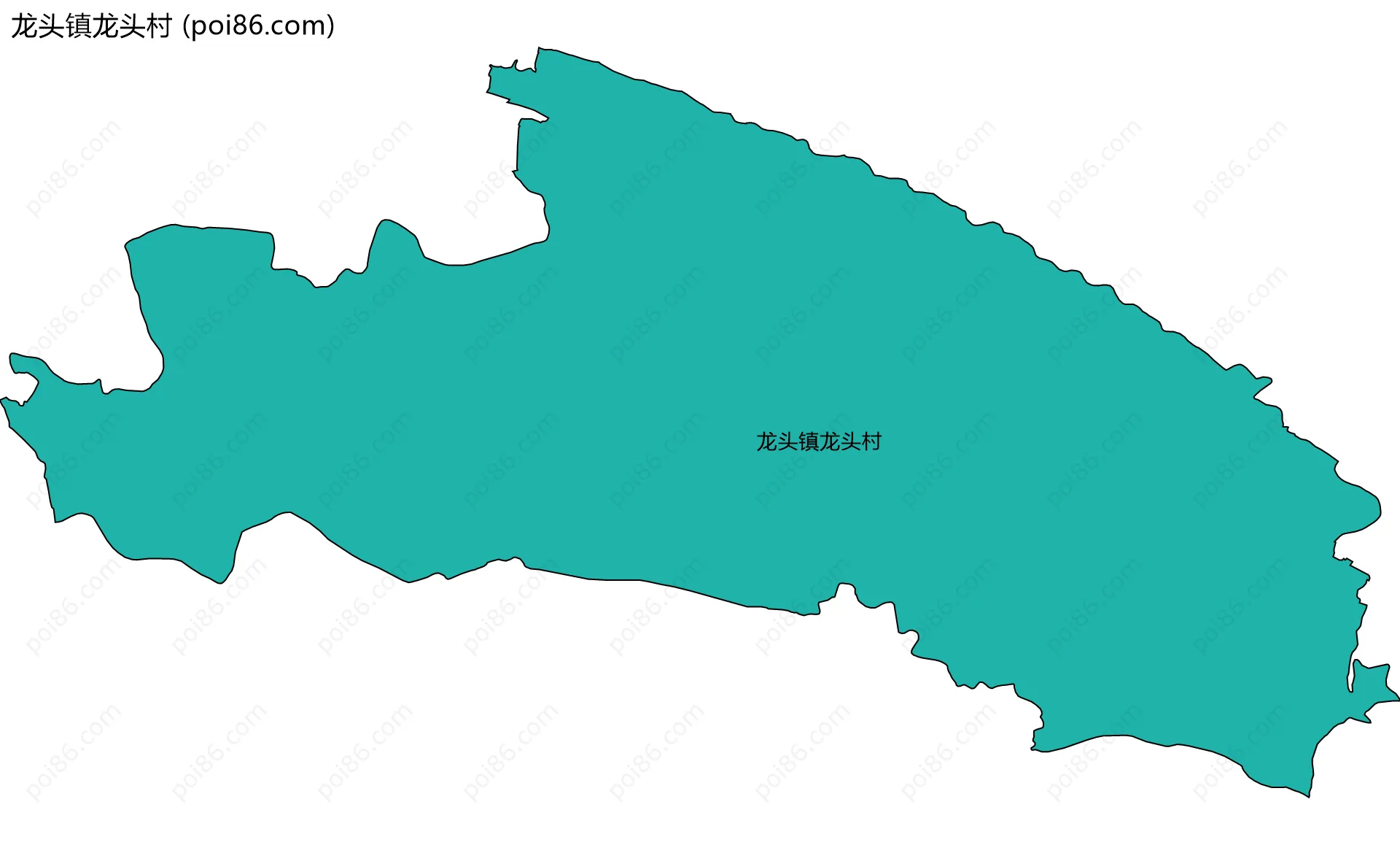 龙头镇龙头村边界地图