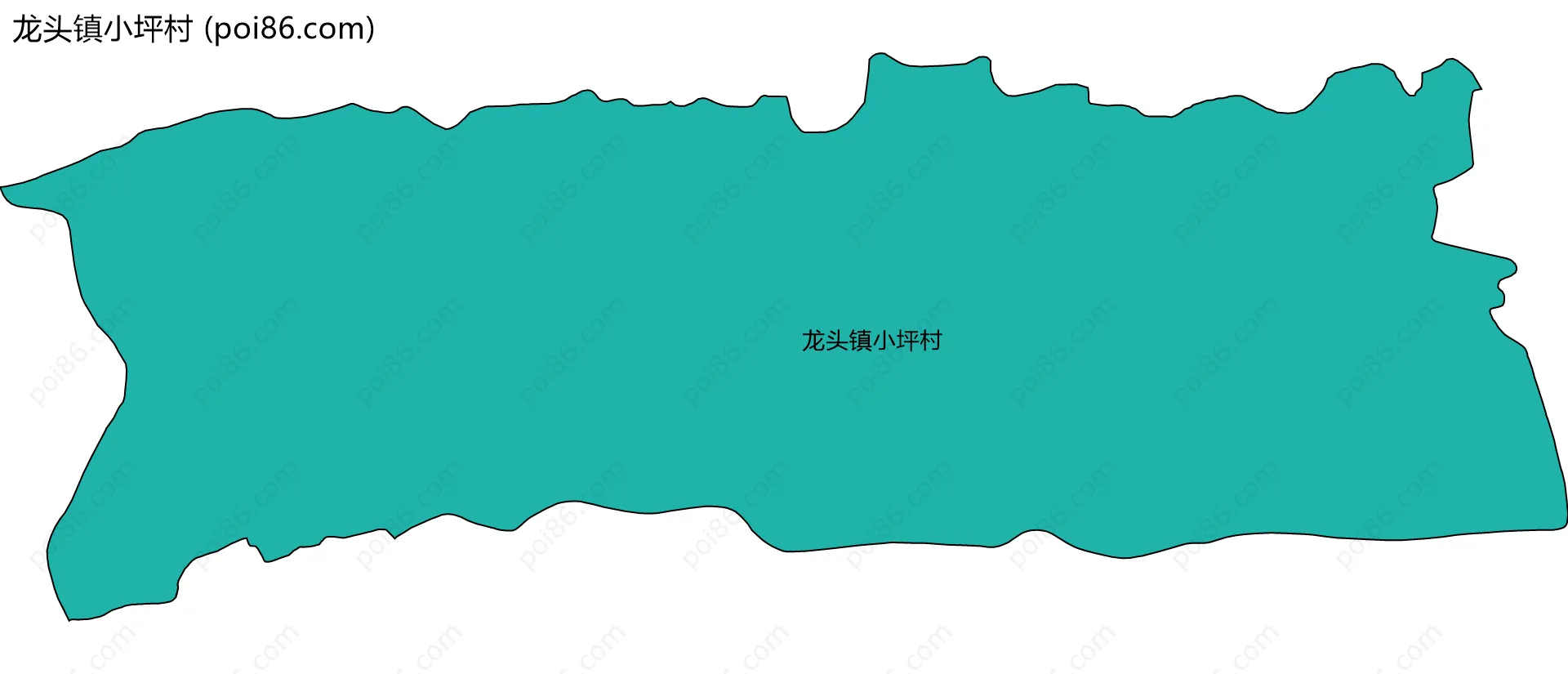 龙头镇小坪村边界地图