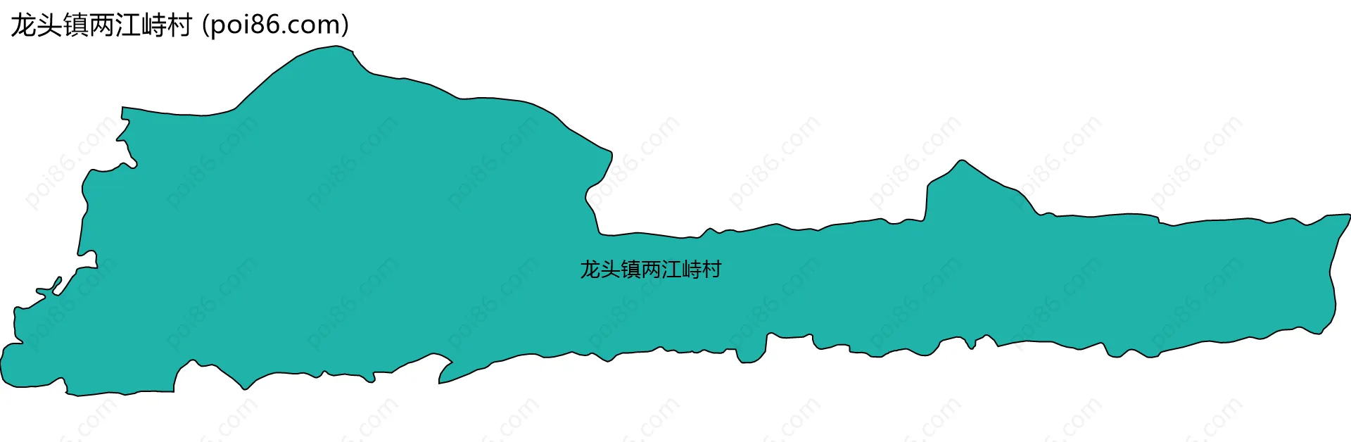 龙头镇两江峙村边界地图
