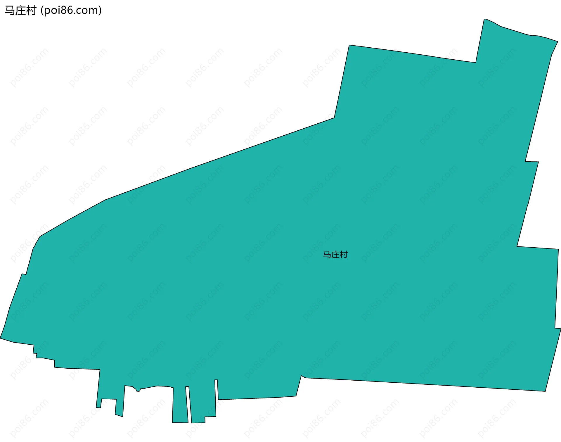 马庄村边界地图
