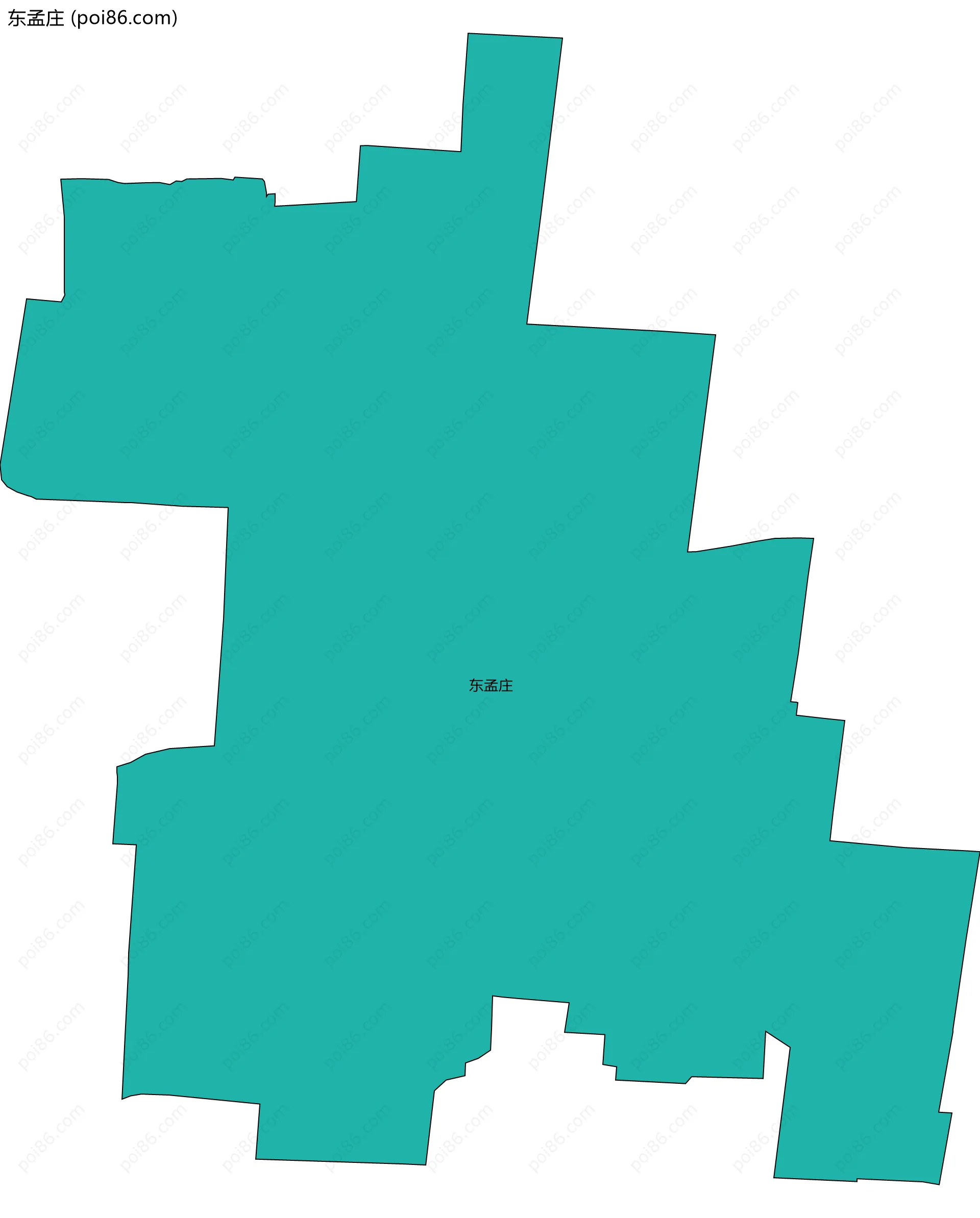 东孟庄边界地图