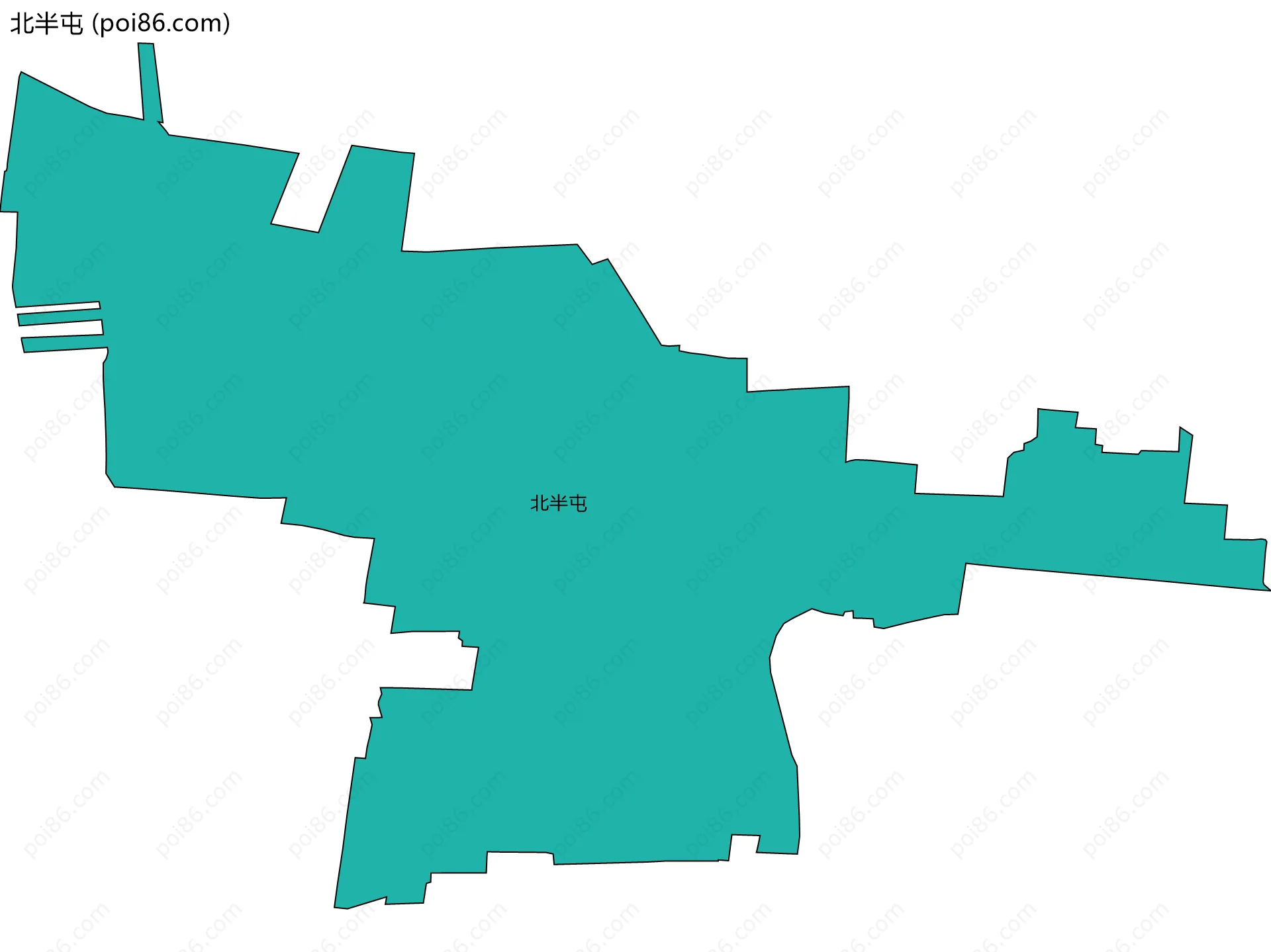 北半屯边界地图