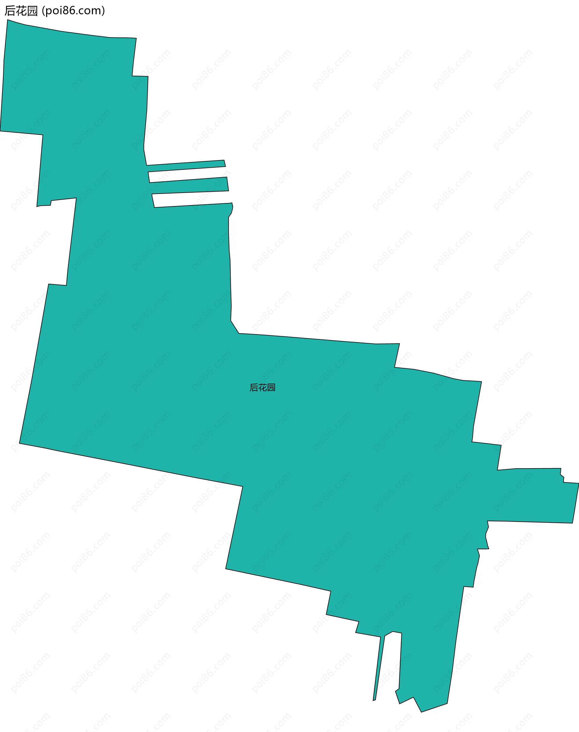 后花园边界地图