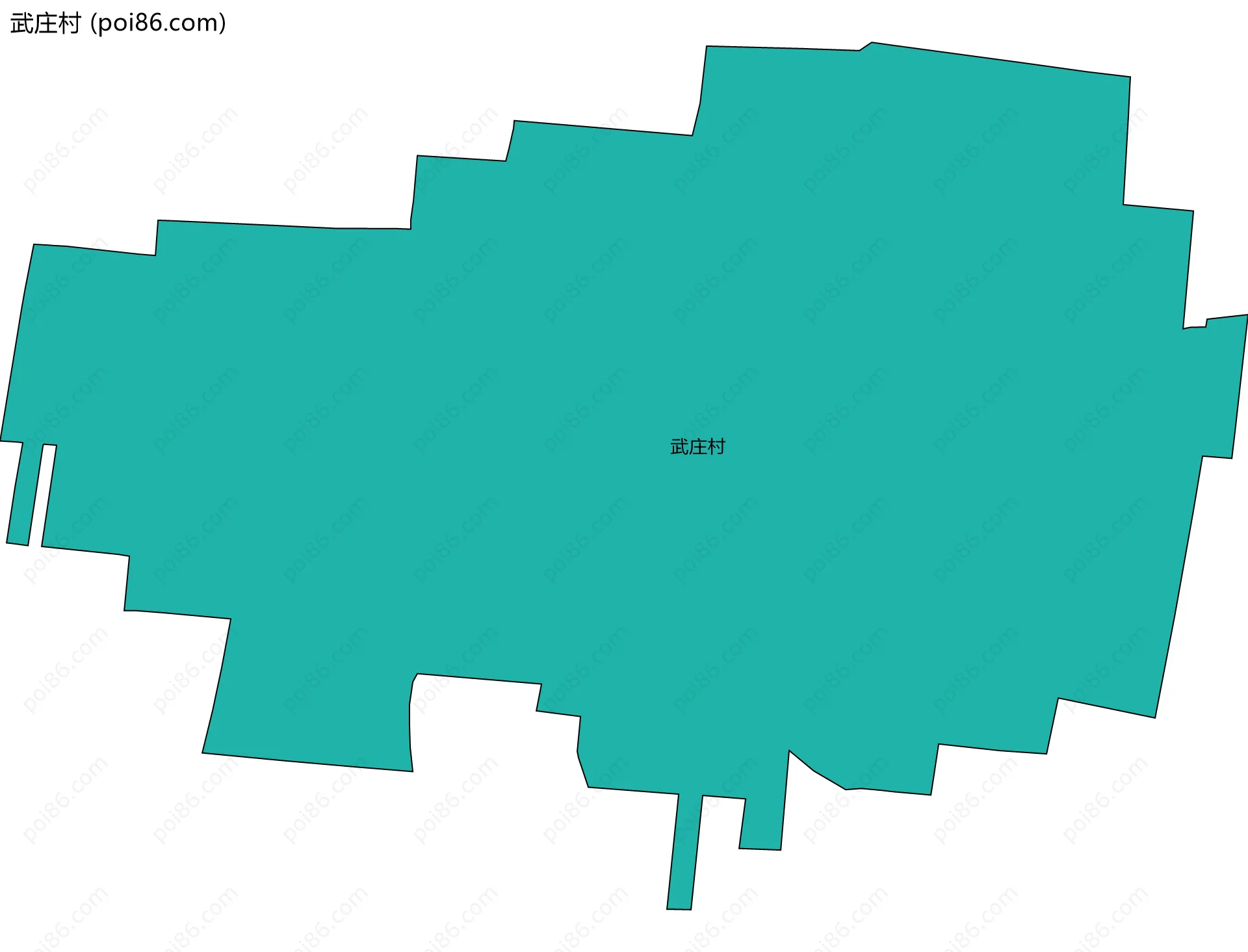 武庄村边界地图