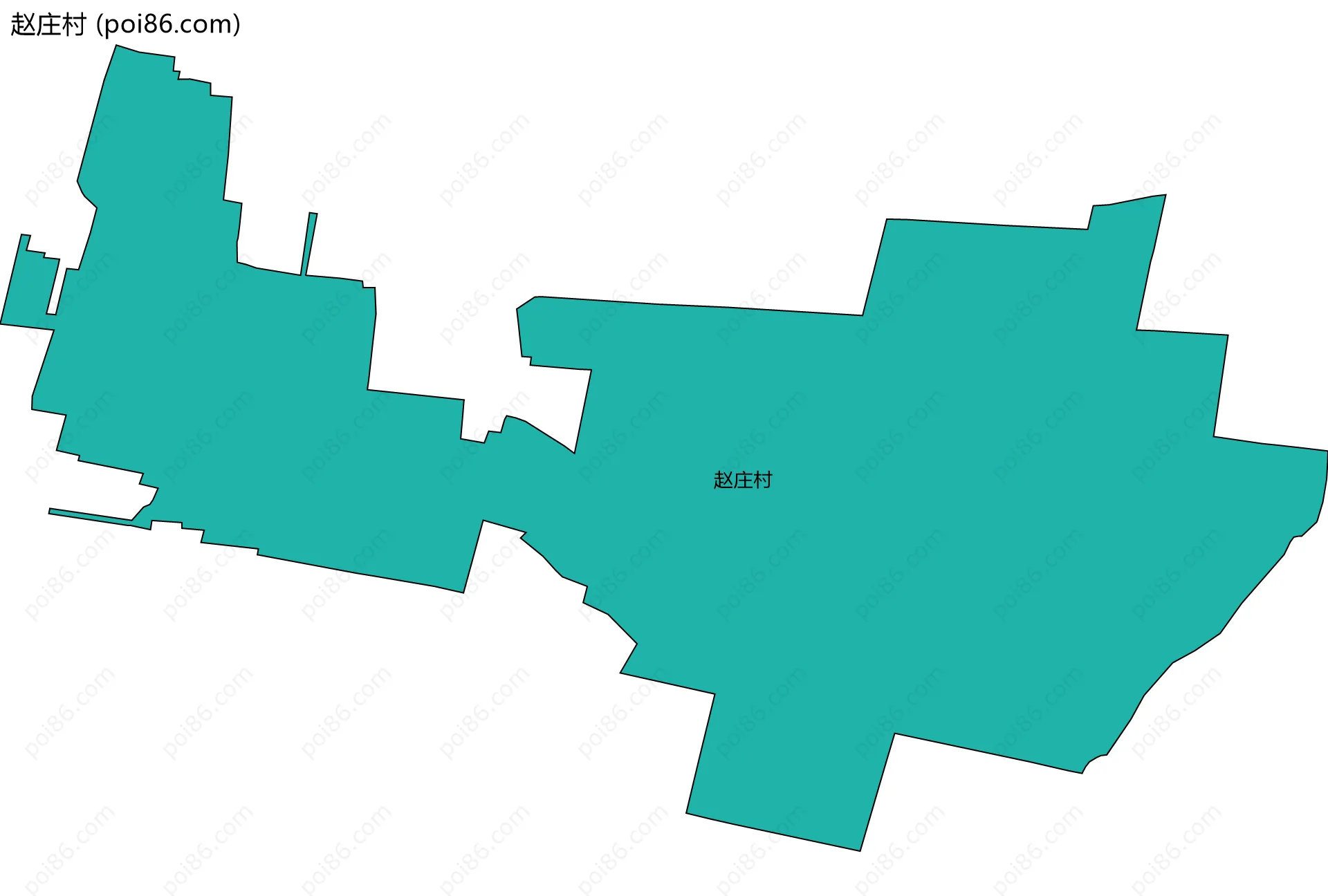 赵庄村边界地图