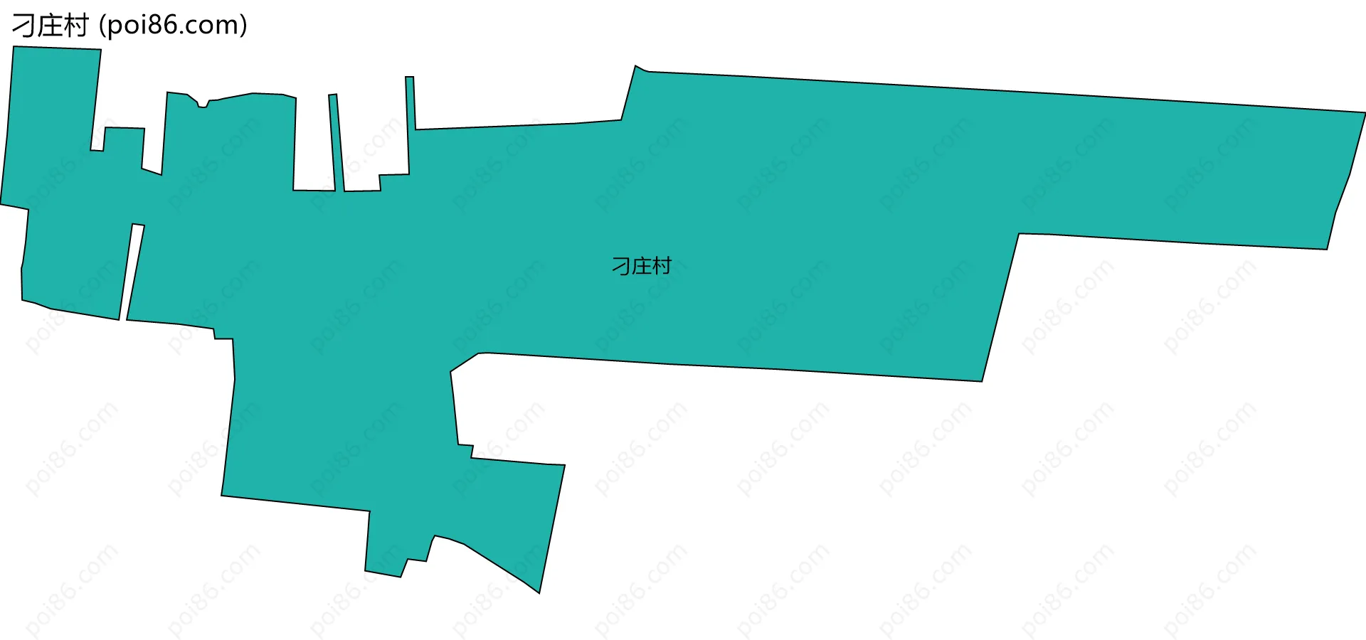 刁庄村边界地图