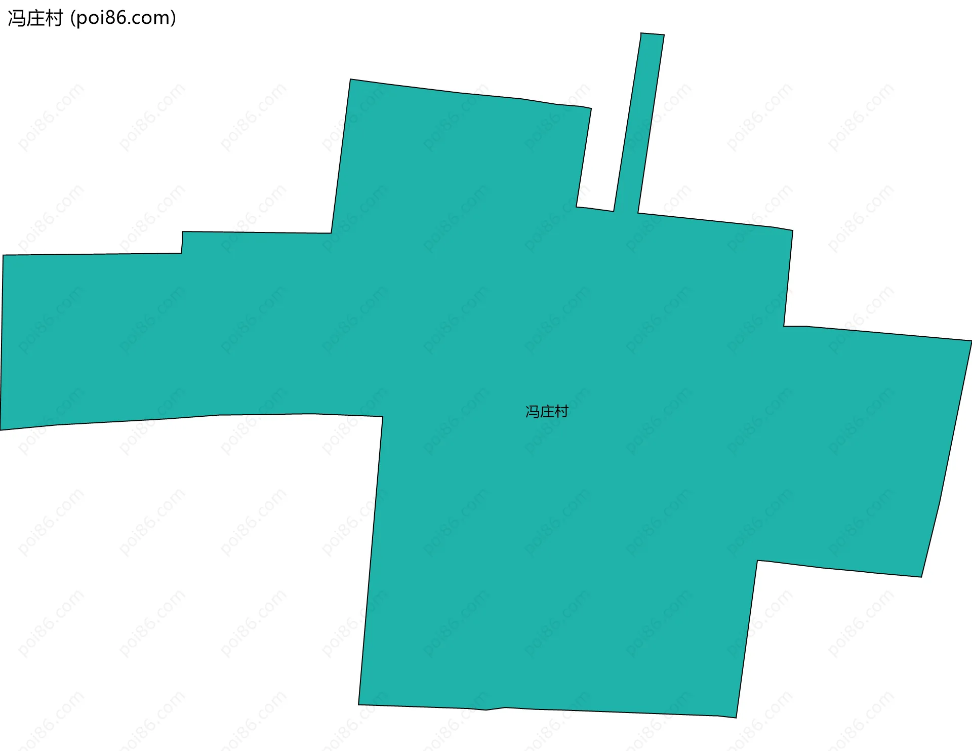 冯庄村边界地图