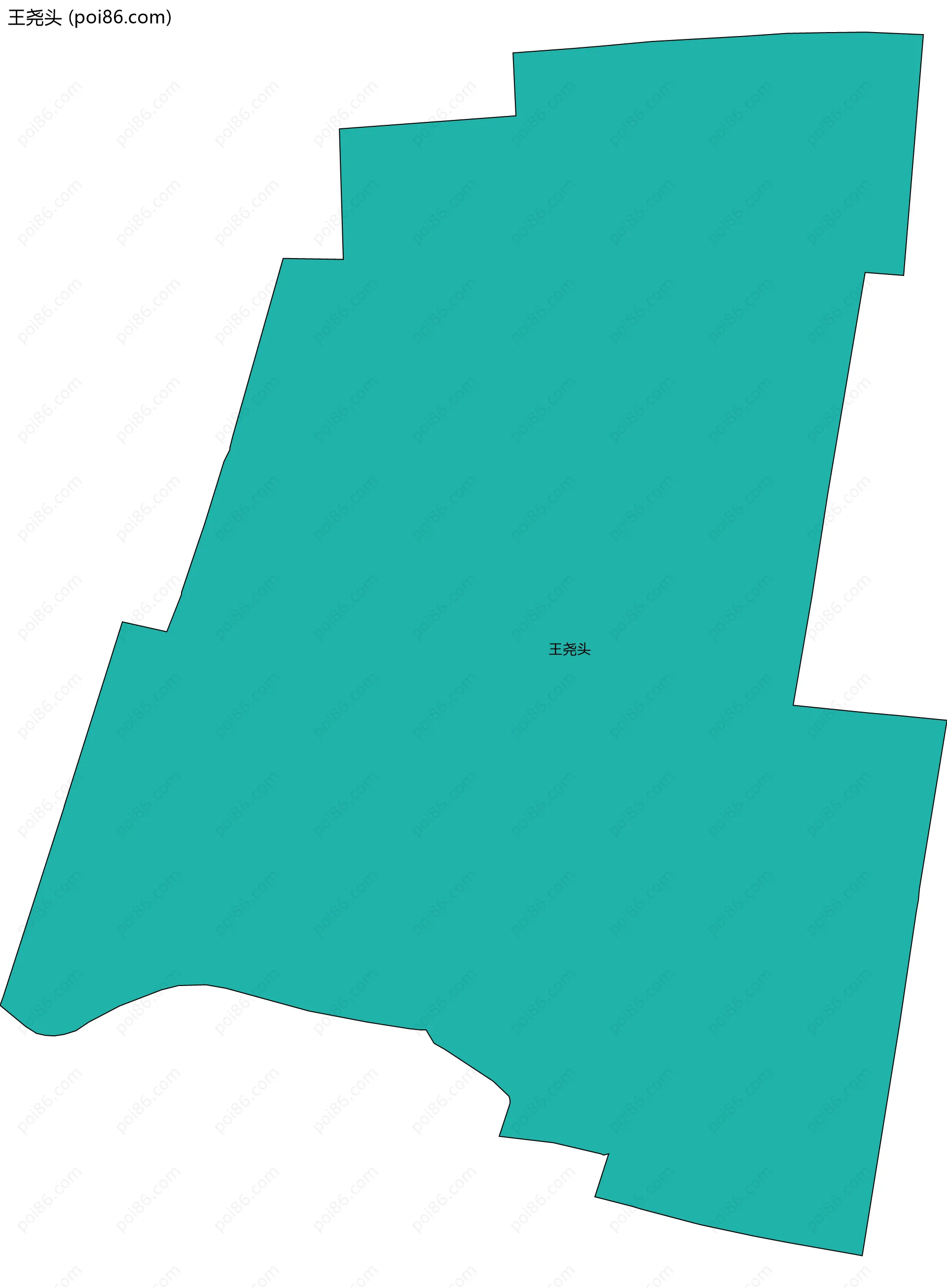 王尧头边界地图