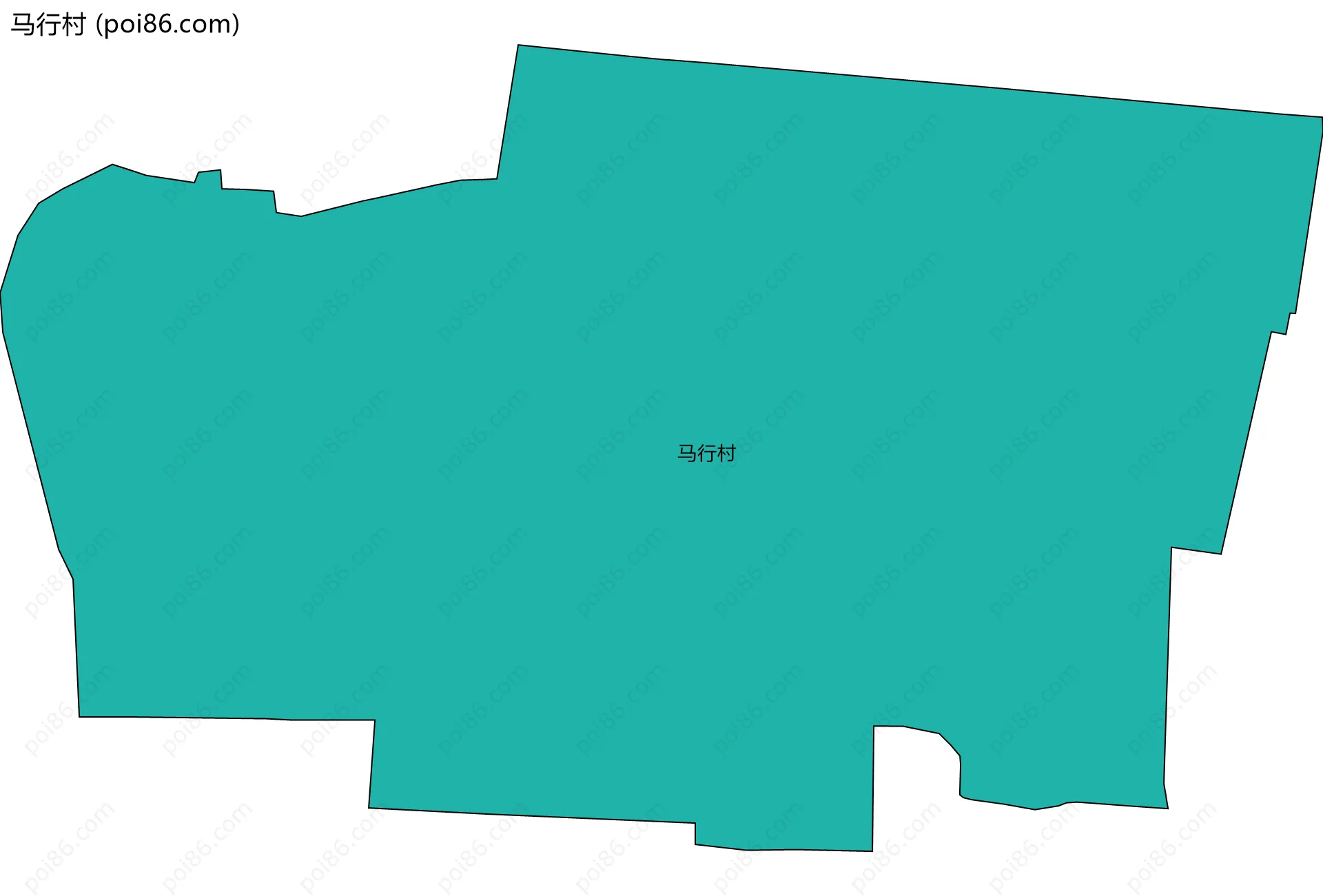 马行村边界地图