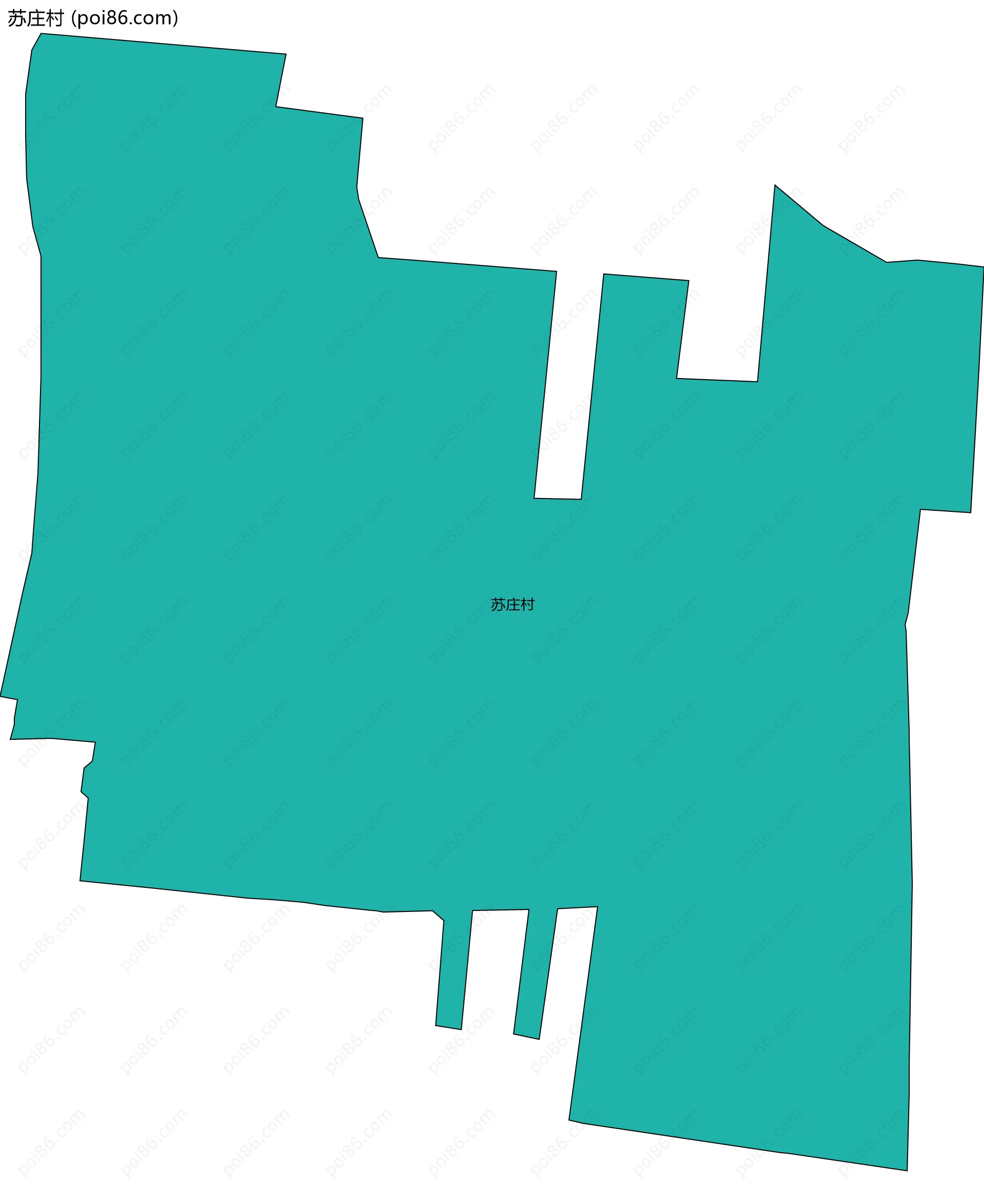 苏庄村边界地图