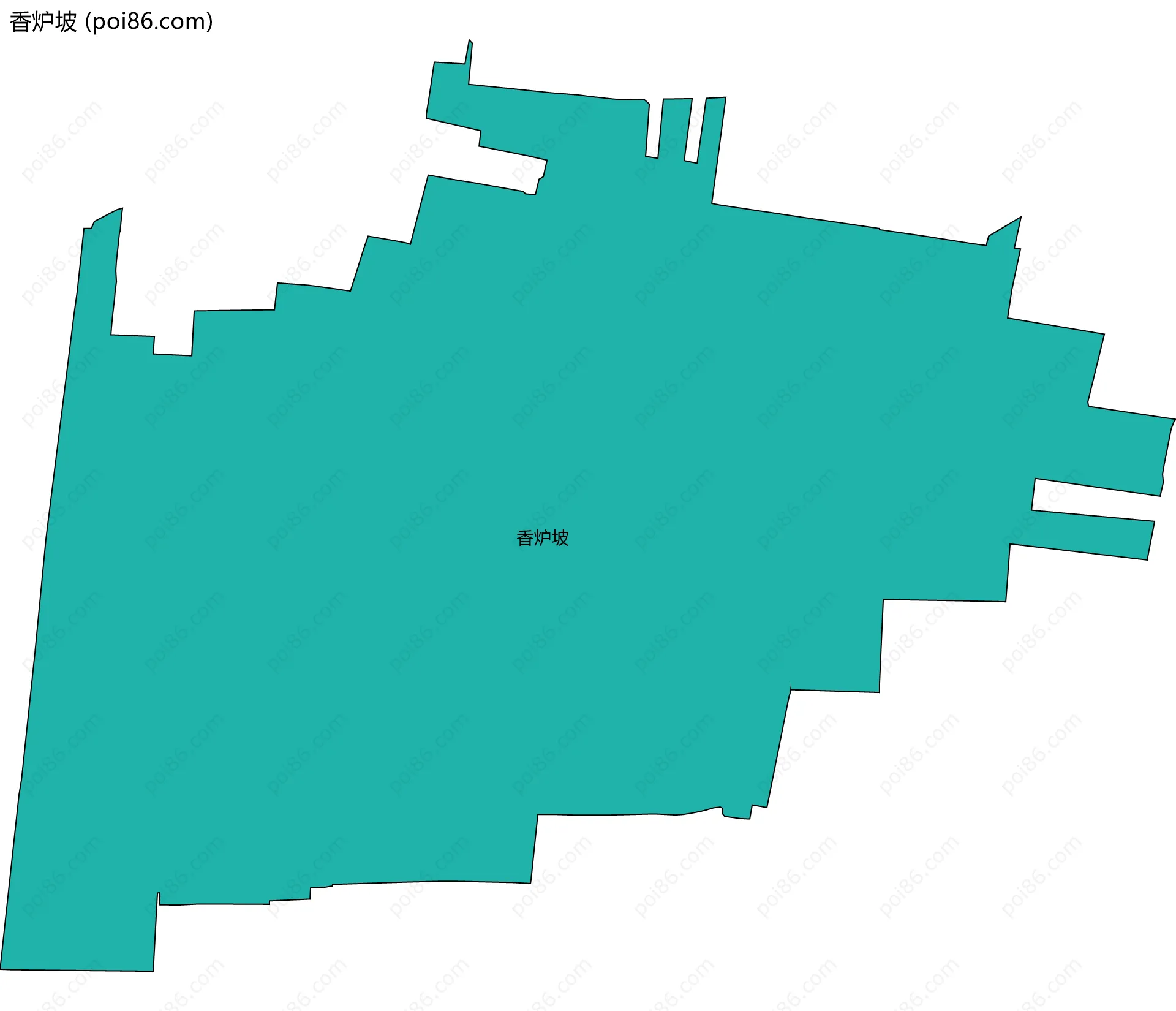 香炉坡边界地图