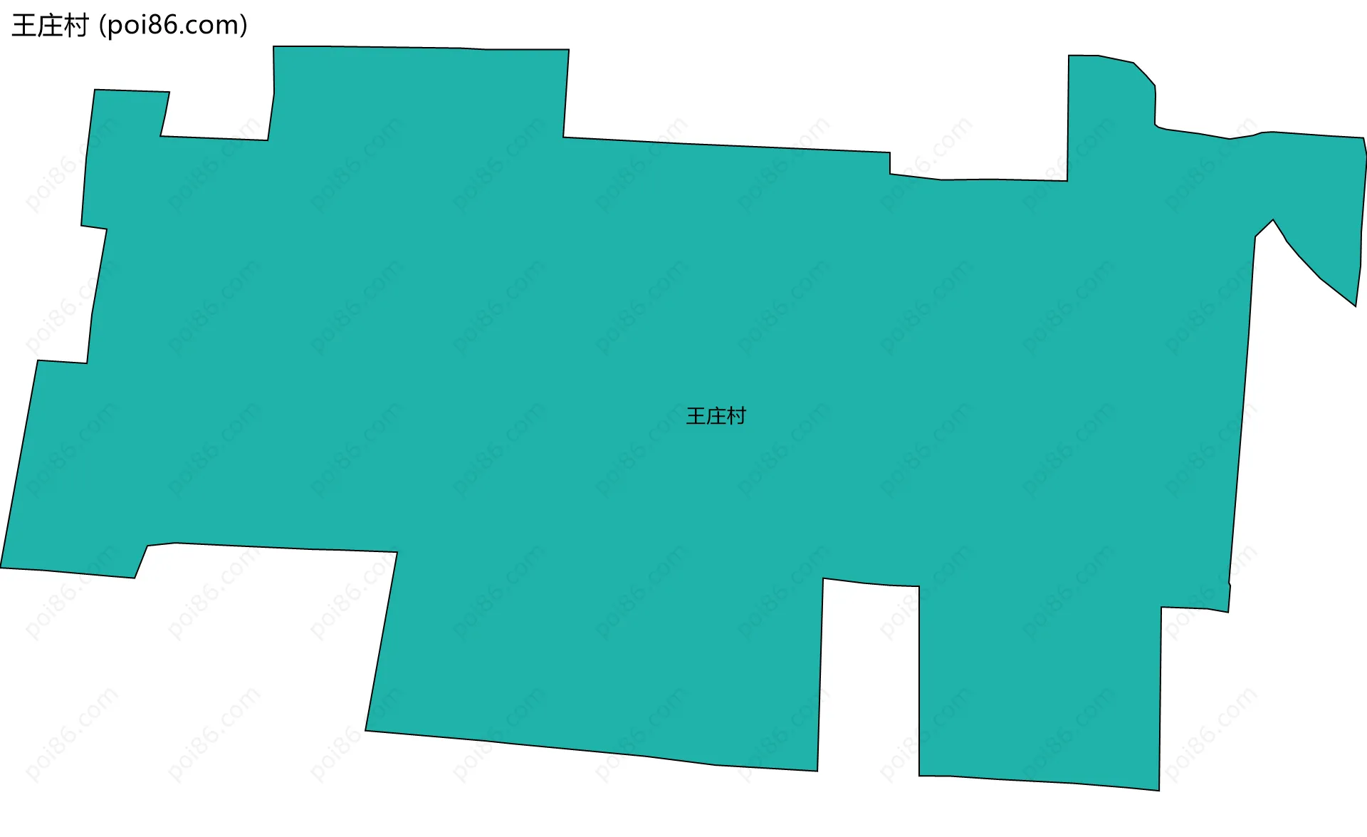 王庄村边界地图